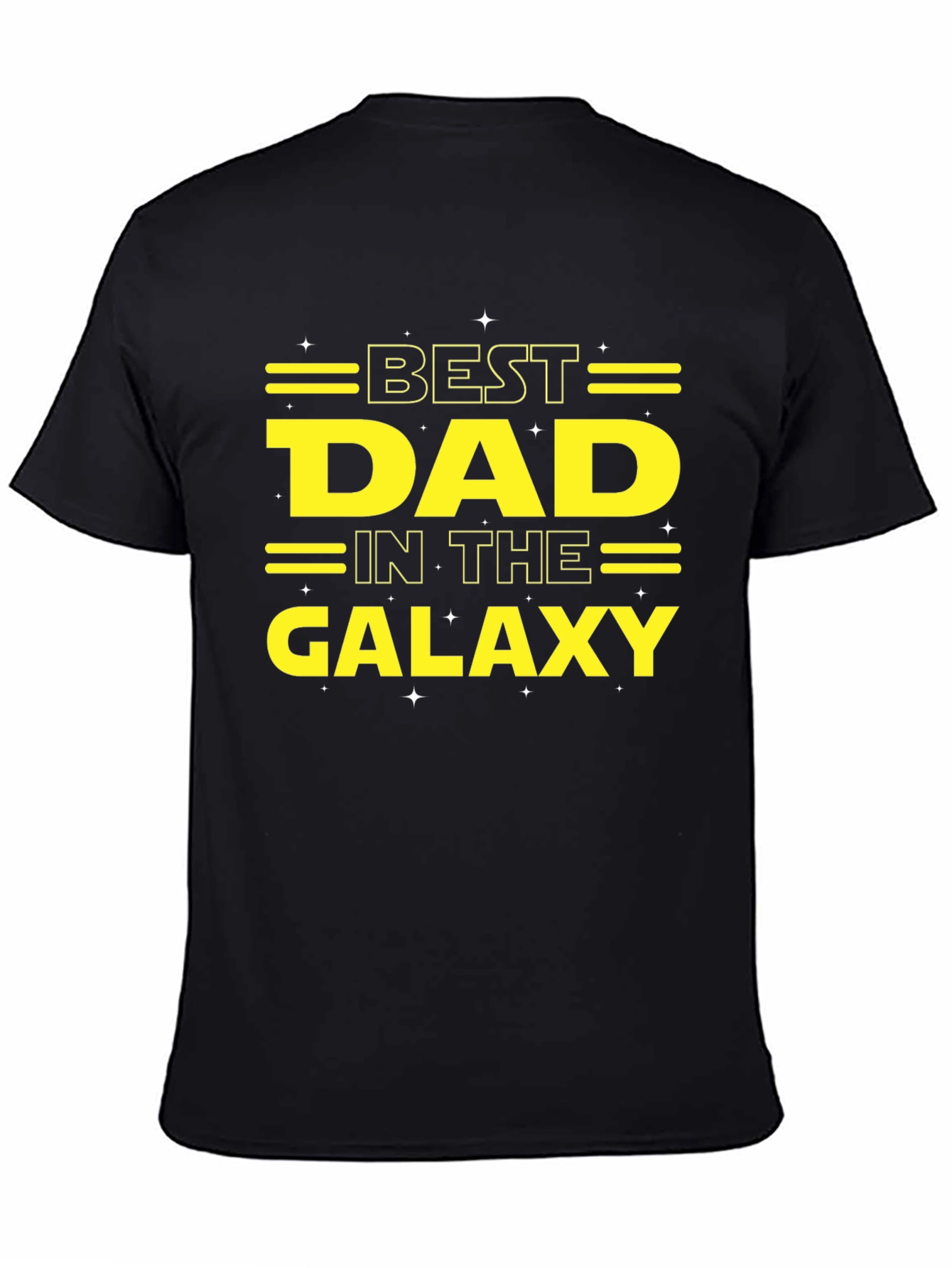 Best Dad in the Galaxy Black T-Shirt