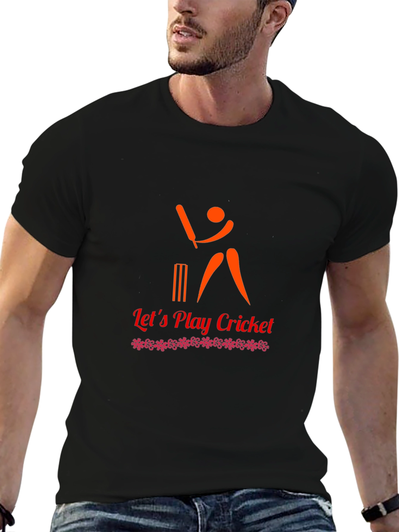Cricket Graphic Tee - Lets Play Cricket