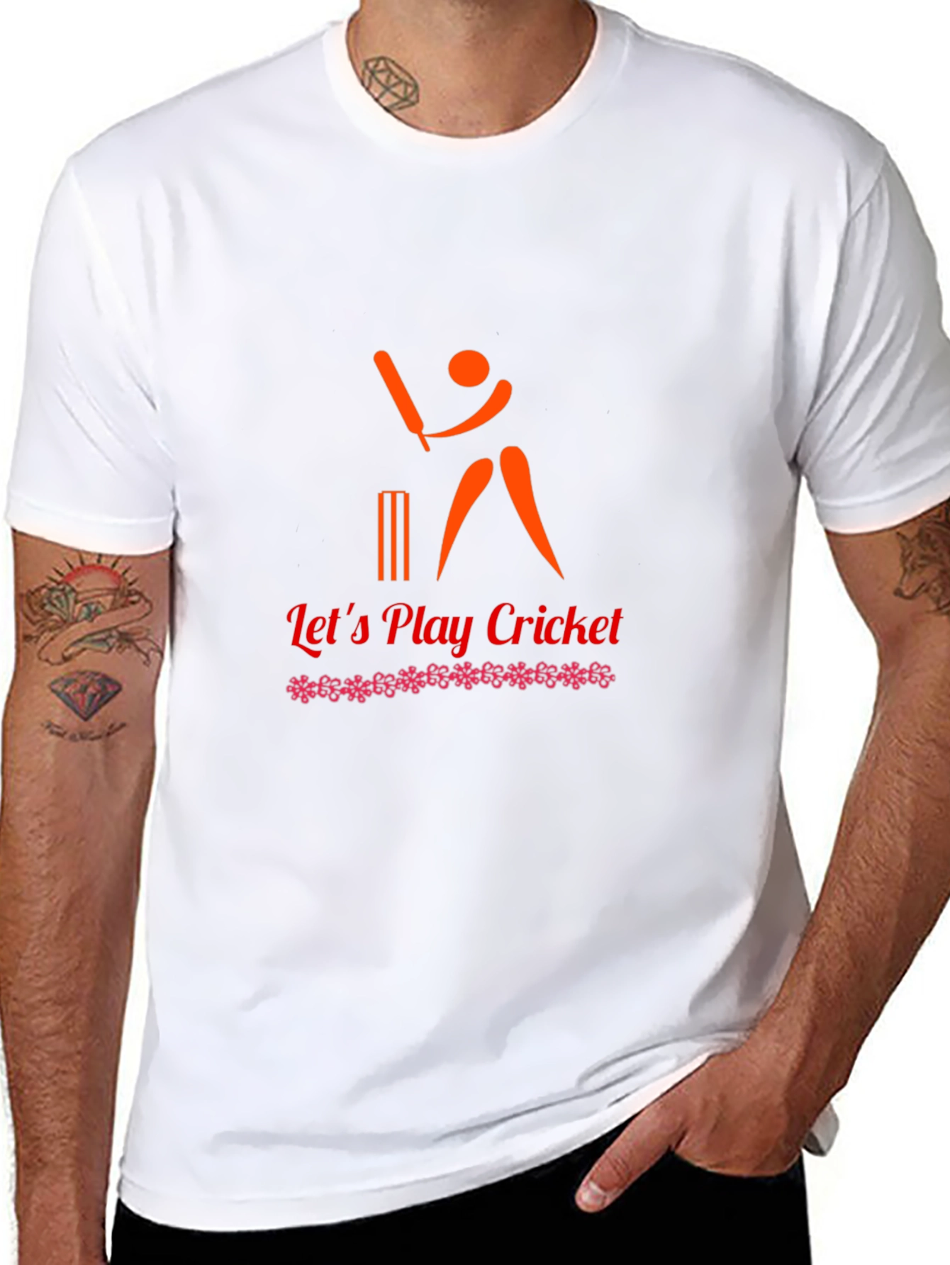 Cricket Graphic Tee - Lets Play Cricket