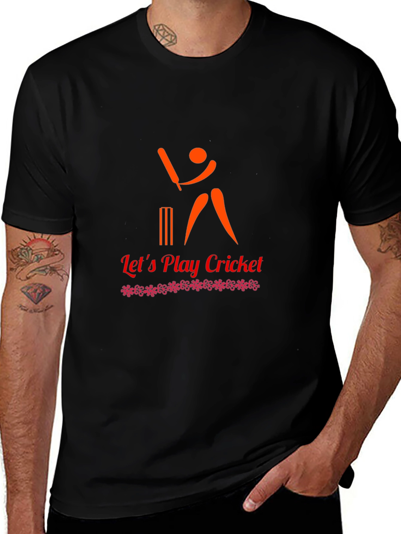 Cricket Graphic Tee - Lets Play Cricket