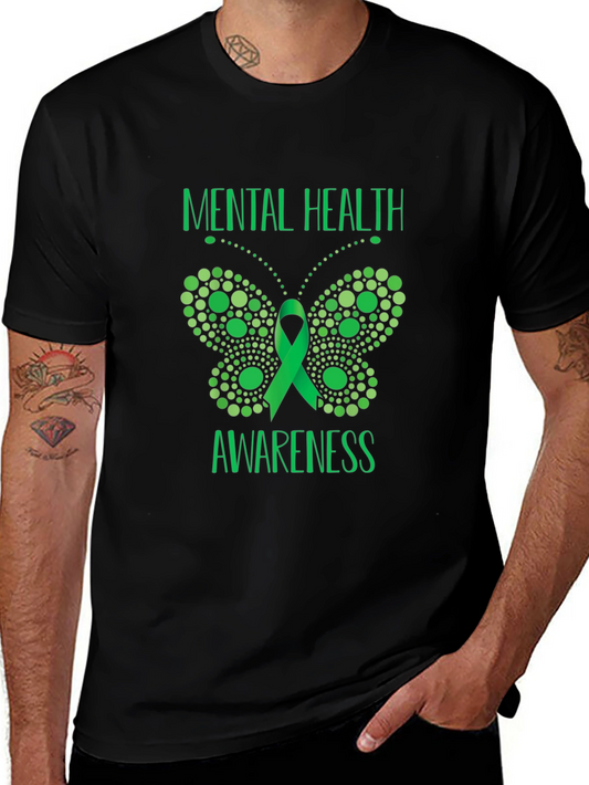 Mental Health Awareness Butterfly T-Shirt