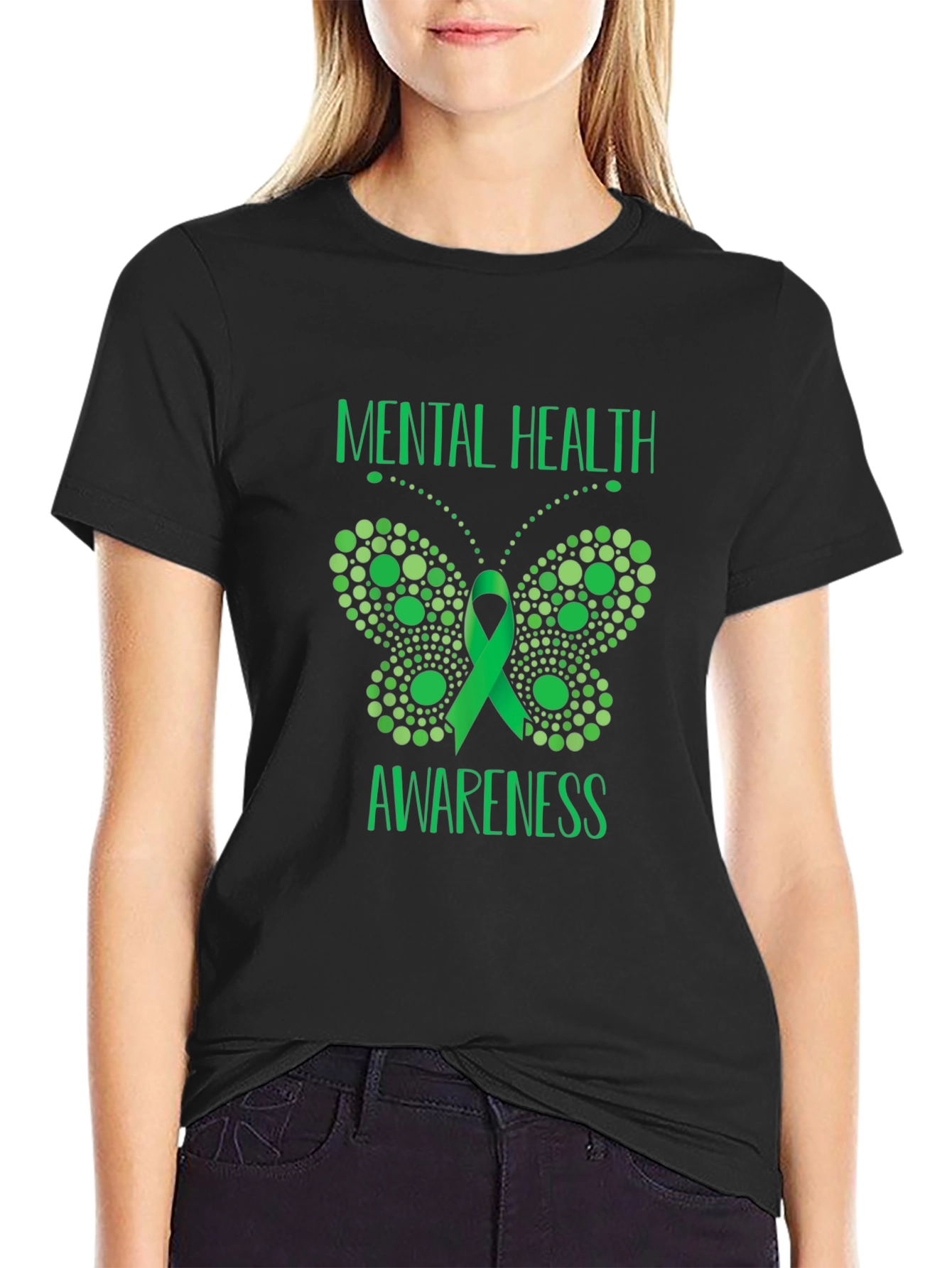Mental Health Awareness Butterfly T-Shirt