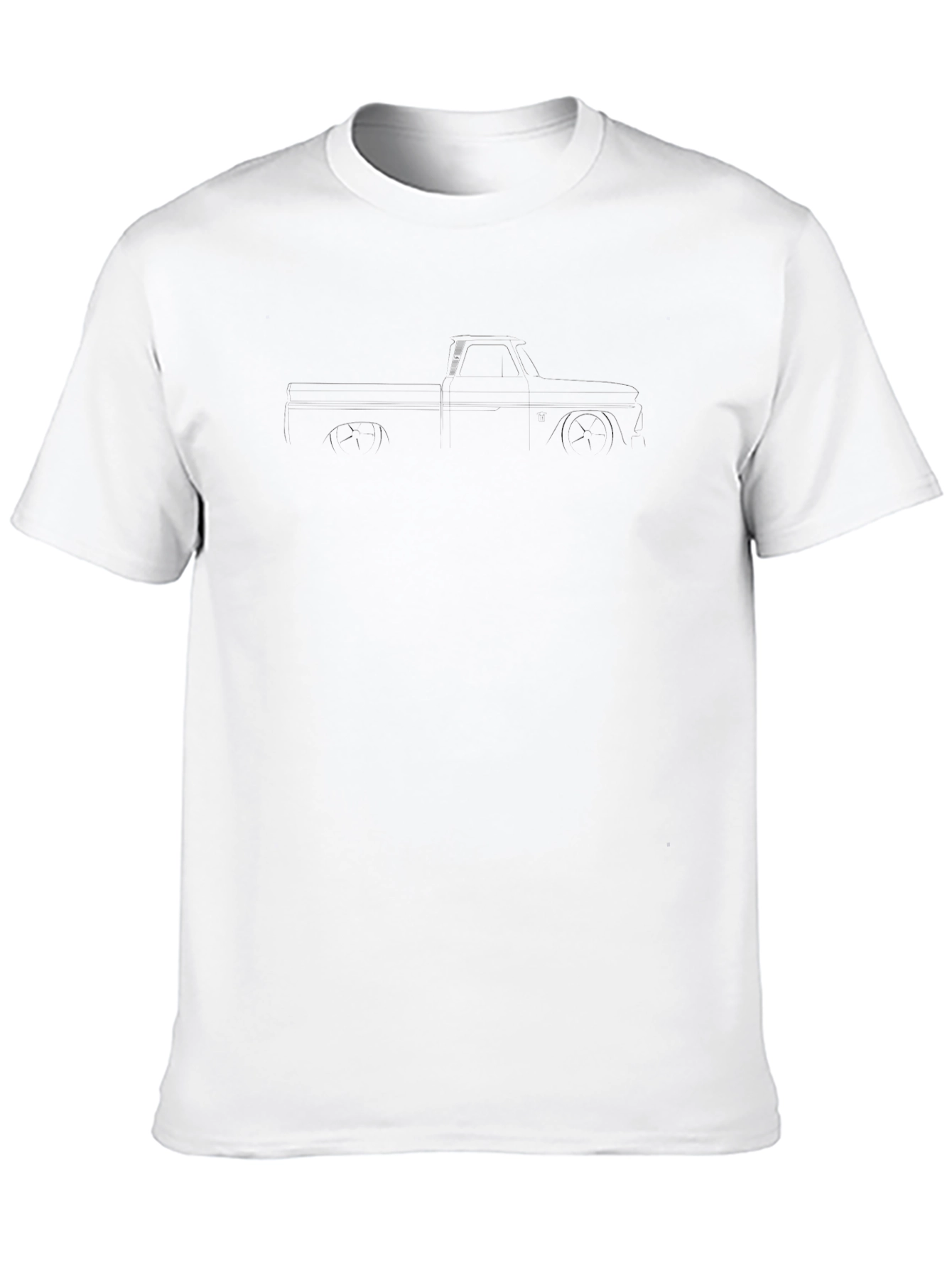 Classic Truck Outline Black T-Shirt