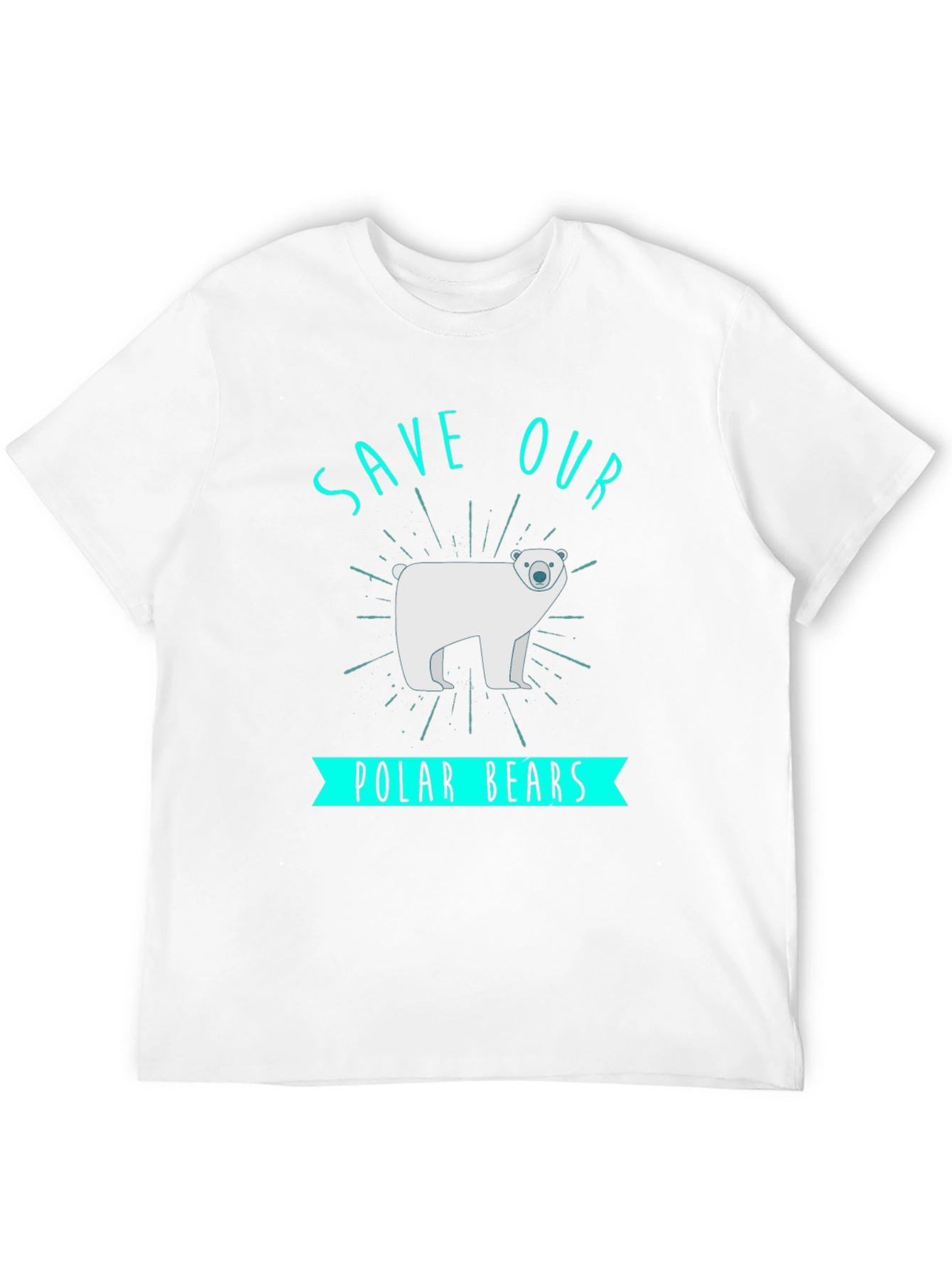 Save Our Polar Bears Graphic Tee - Black