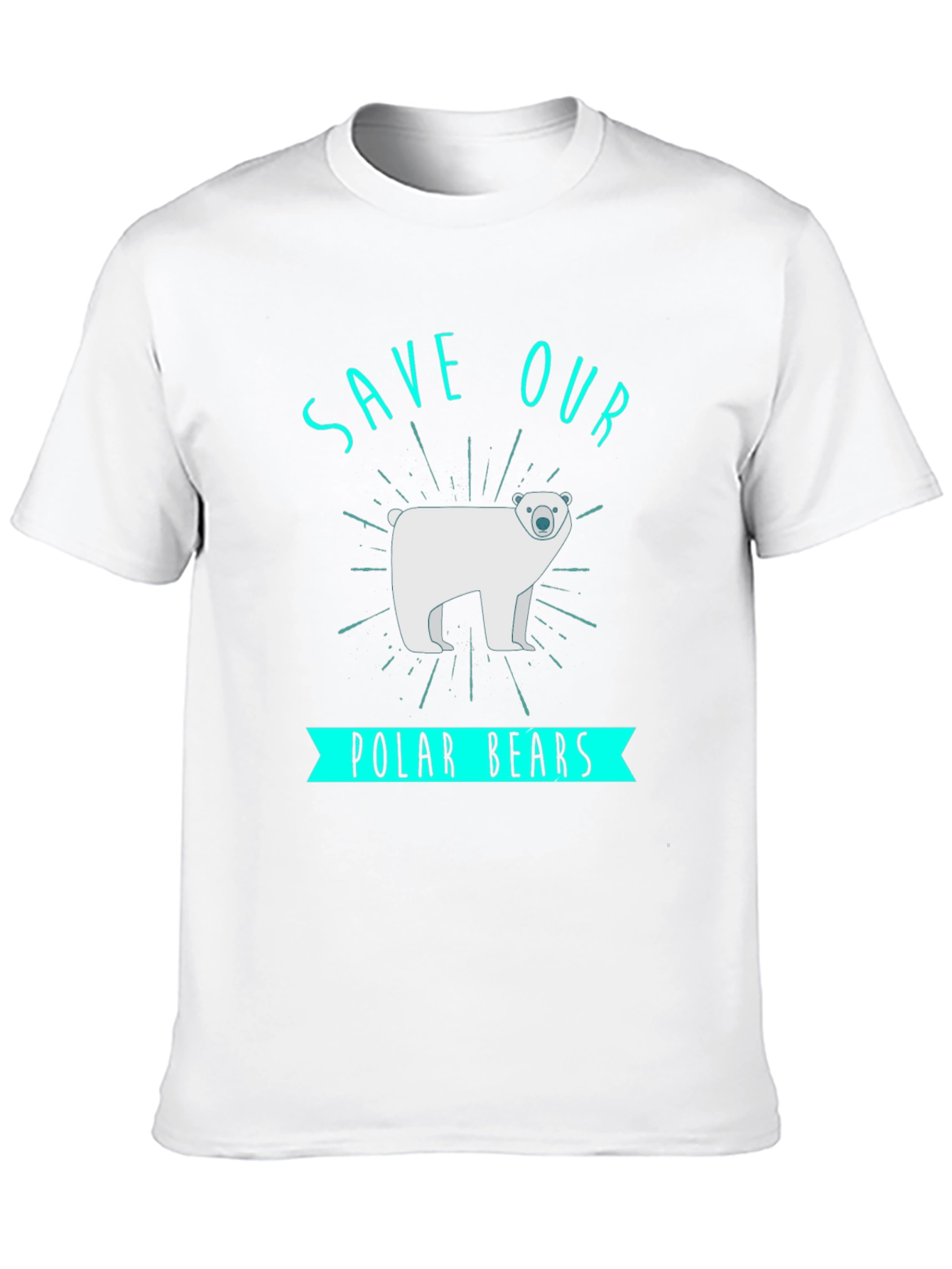 Save Our Polar Bears Graphic Tee - Black