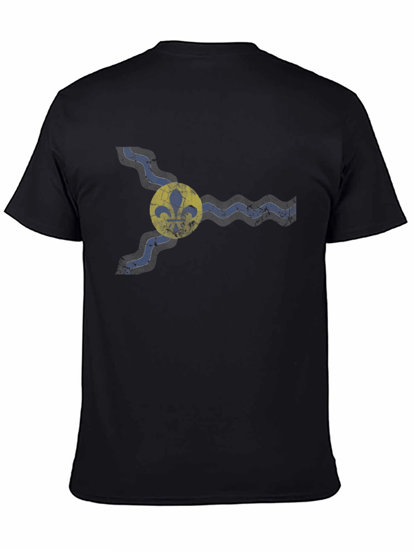 St. Louis Flag Graphic Tee - Unisex Black T-Shirt