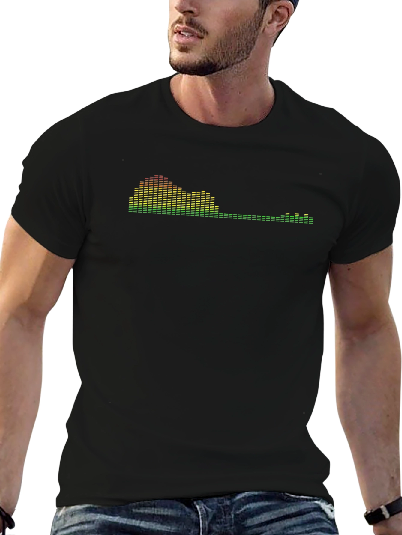 Sound Reactive LED T-Shirt - Black