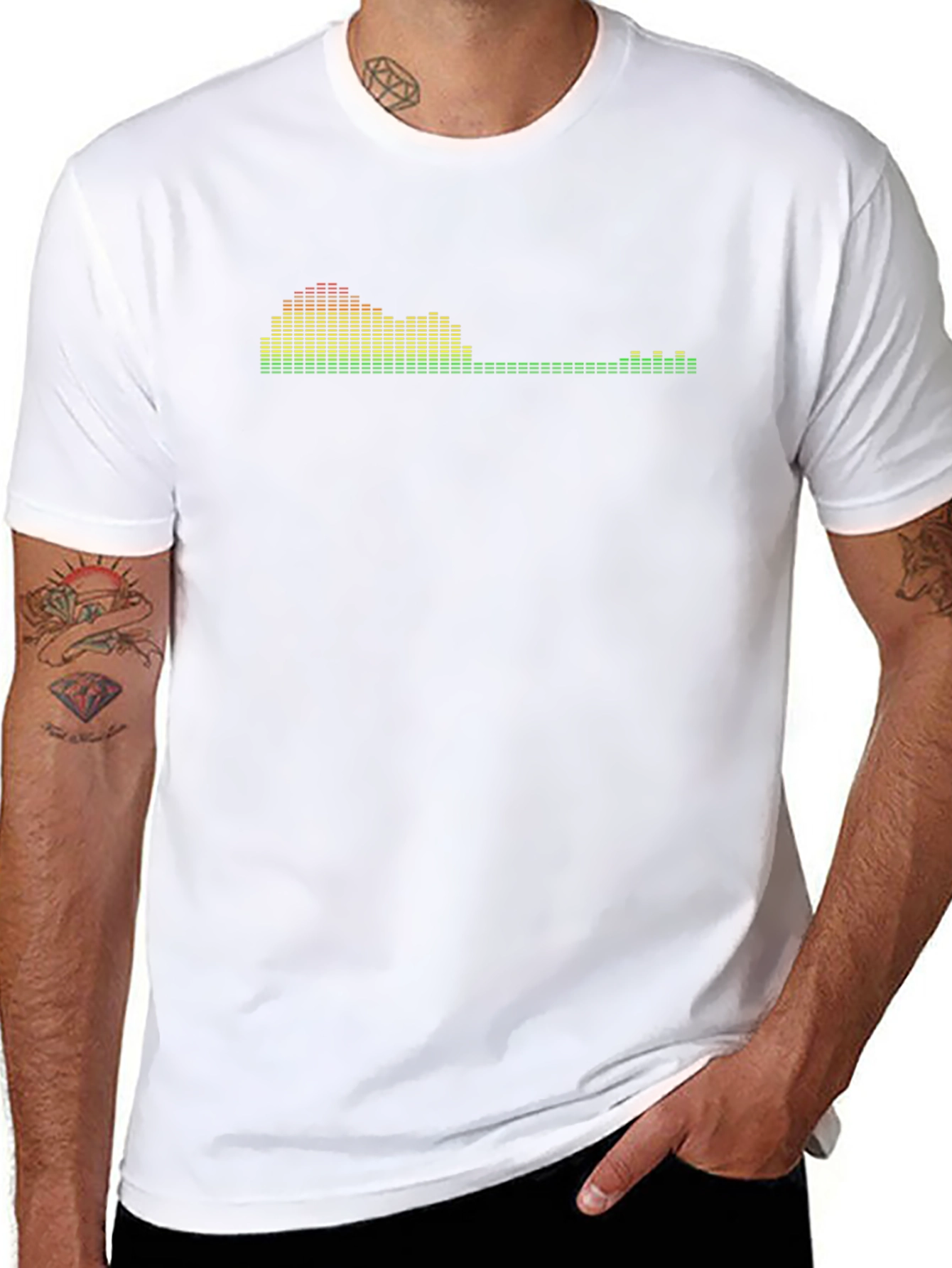 Sound Reactive LED T-Shirt - Black