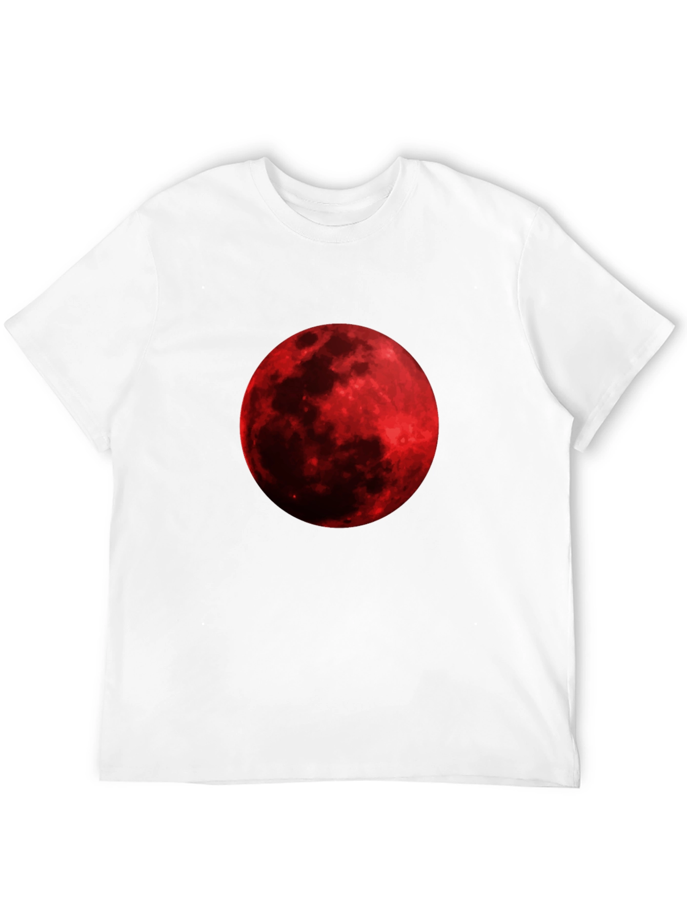 Blood Moon Graphic Tee - Black Cotton T-Shirt