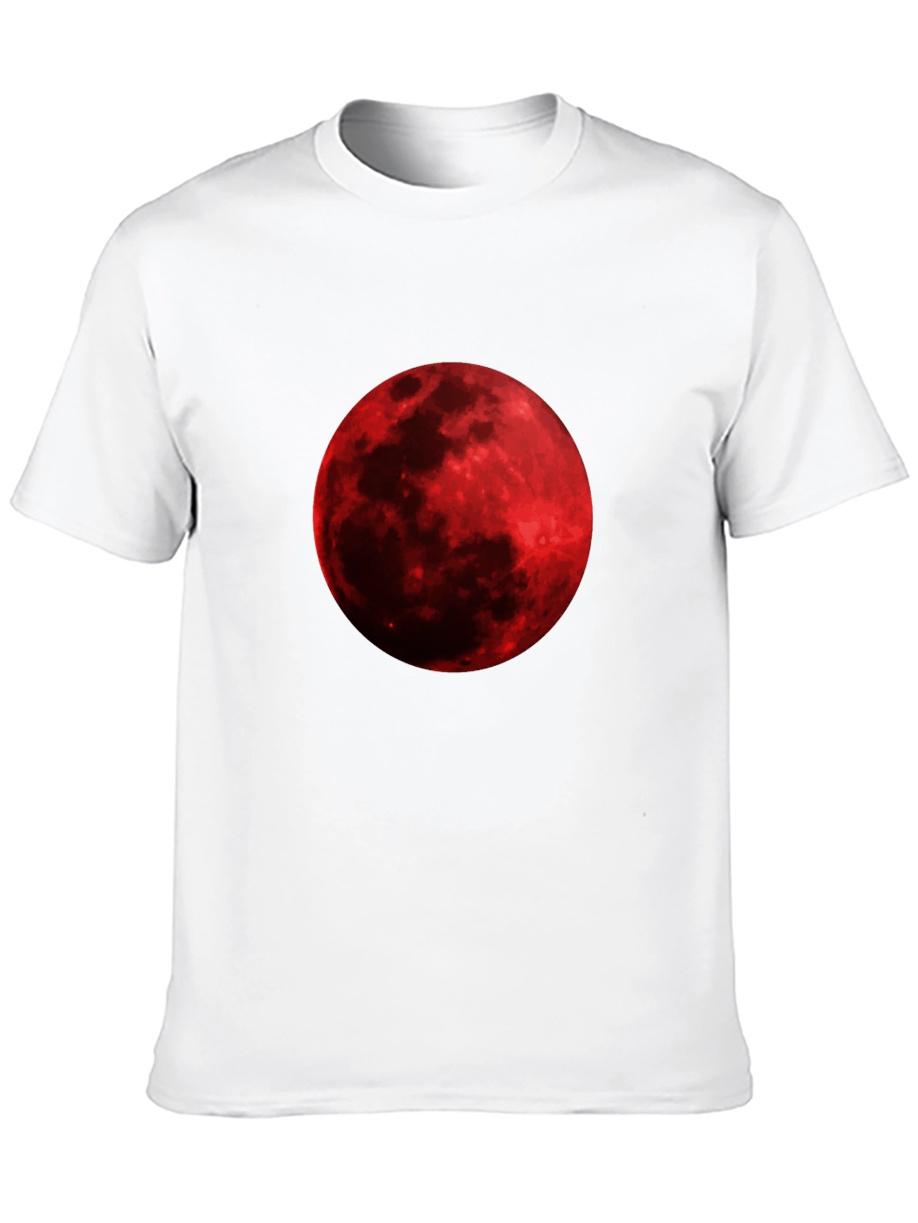 Blood Moon Graphic Tee - Black Cotton T-Shirt