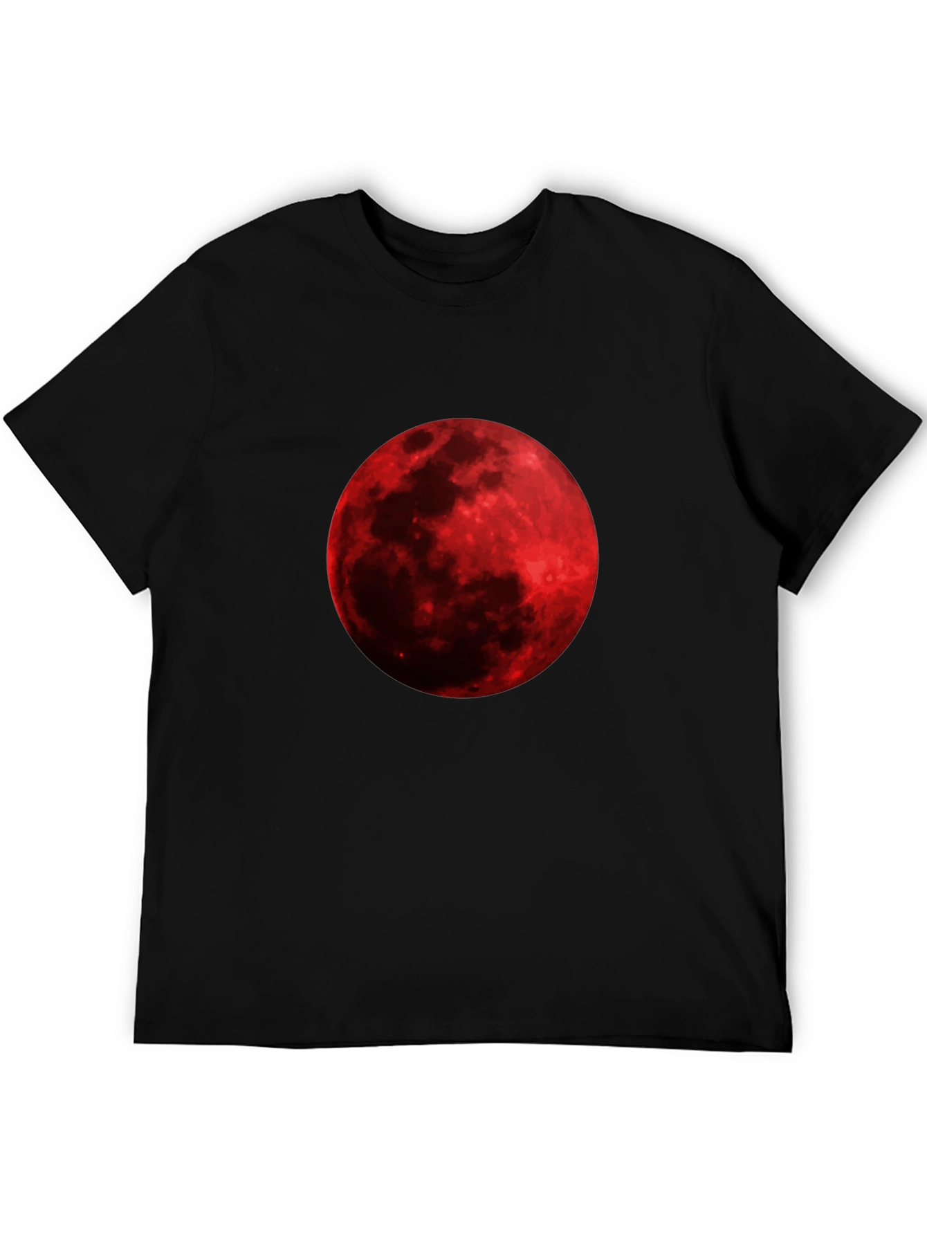 Blood Moon Graphic Tee - Black Cotton T-Shirt