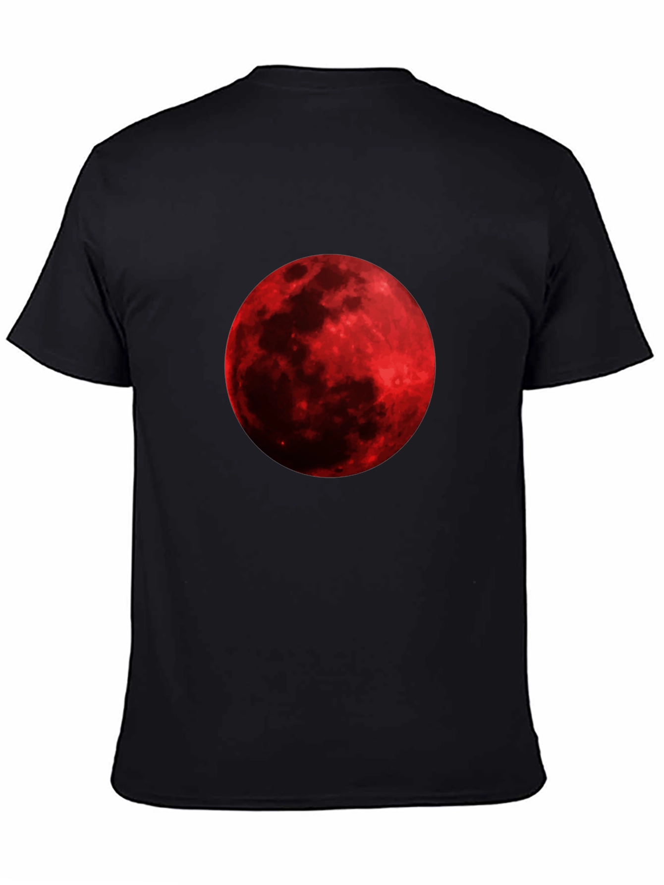 Blood Moon Graphic Tee - Black Cotton T-Shirt