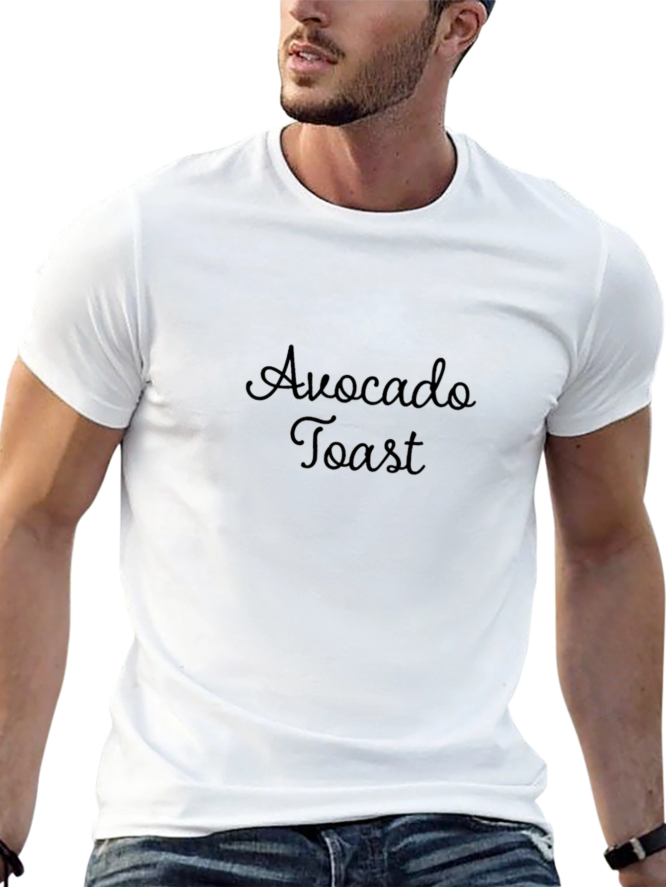 Avocado Toast Graphic Tee - Trendy Black T-Shirt