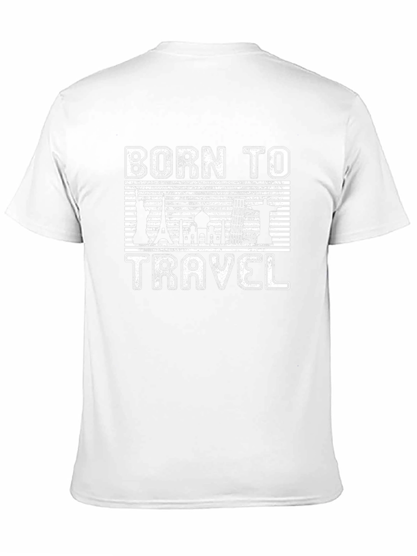 Born to Travel Black Graphic T-Shirt