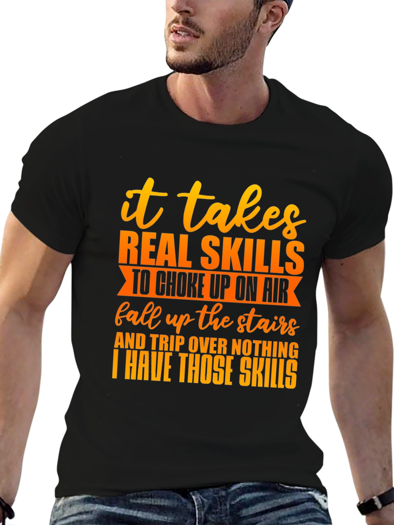 Funny Skills Graphic T-Shirt