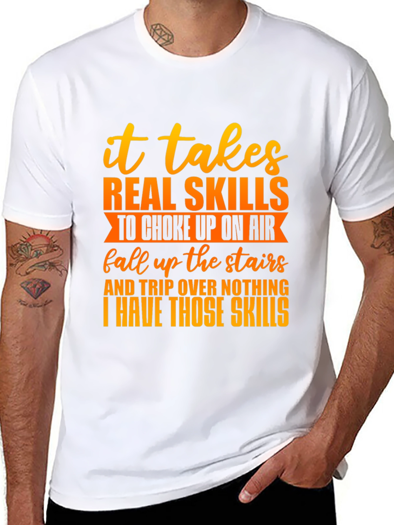 Funny Skills Graphic T-Shirt
