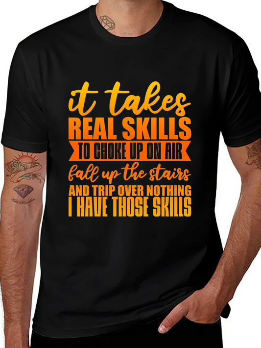 Funny Skills Graphic T-Shirt
