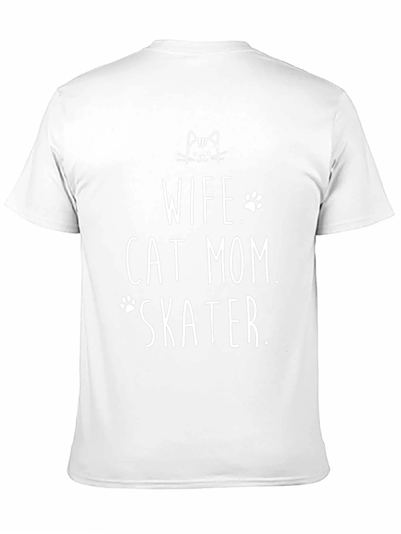 Wife Cat Mom Skater Tee