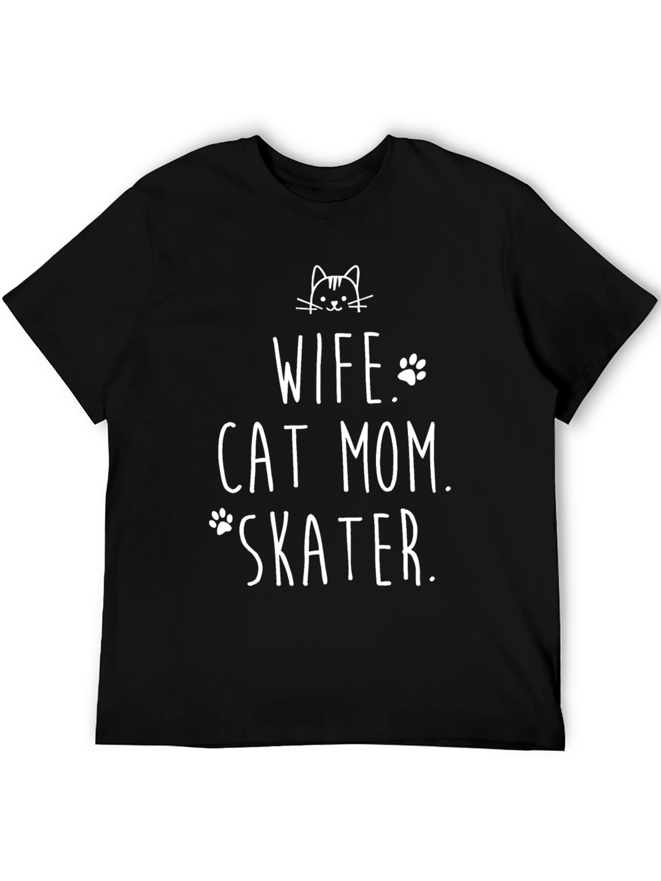 Wife Cat Mom Skater Tee
