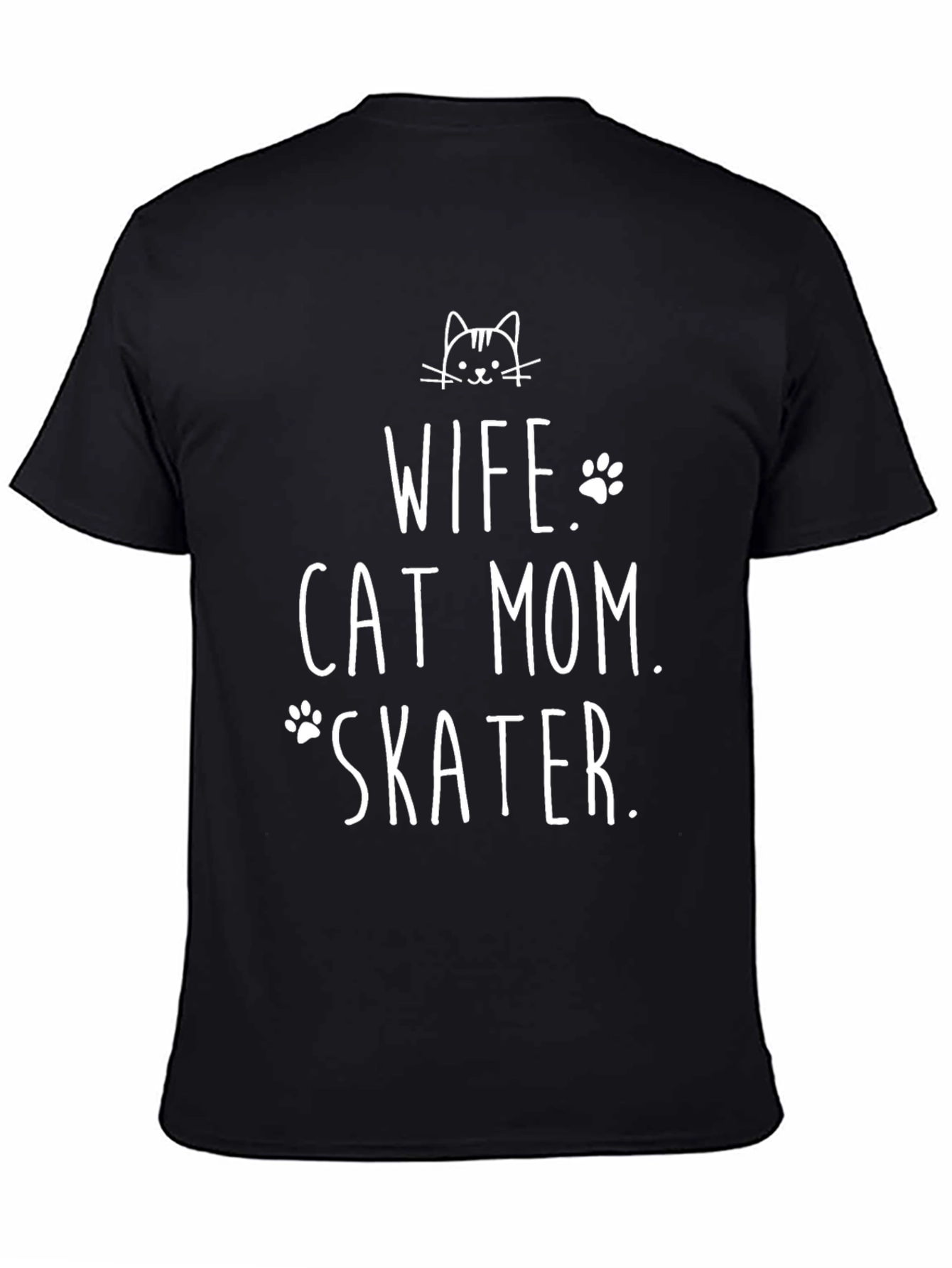Wife Cat Mom Skater Tee