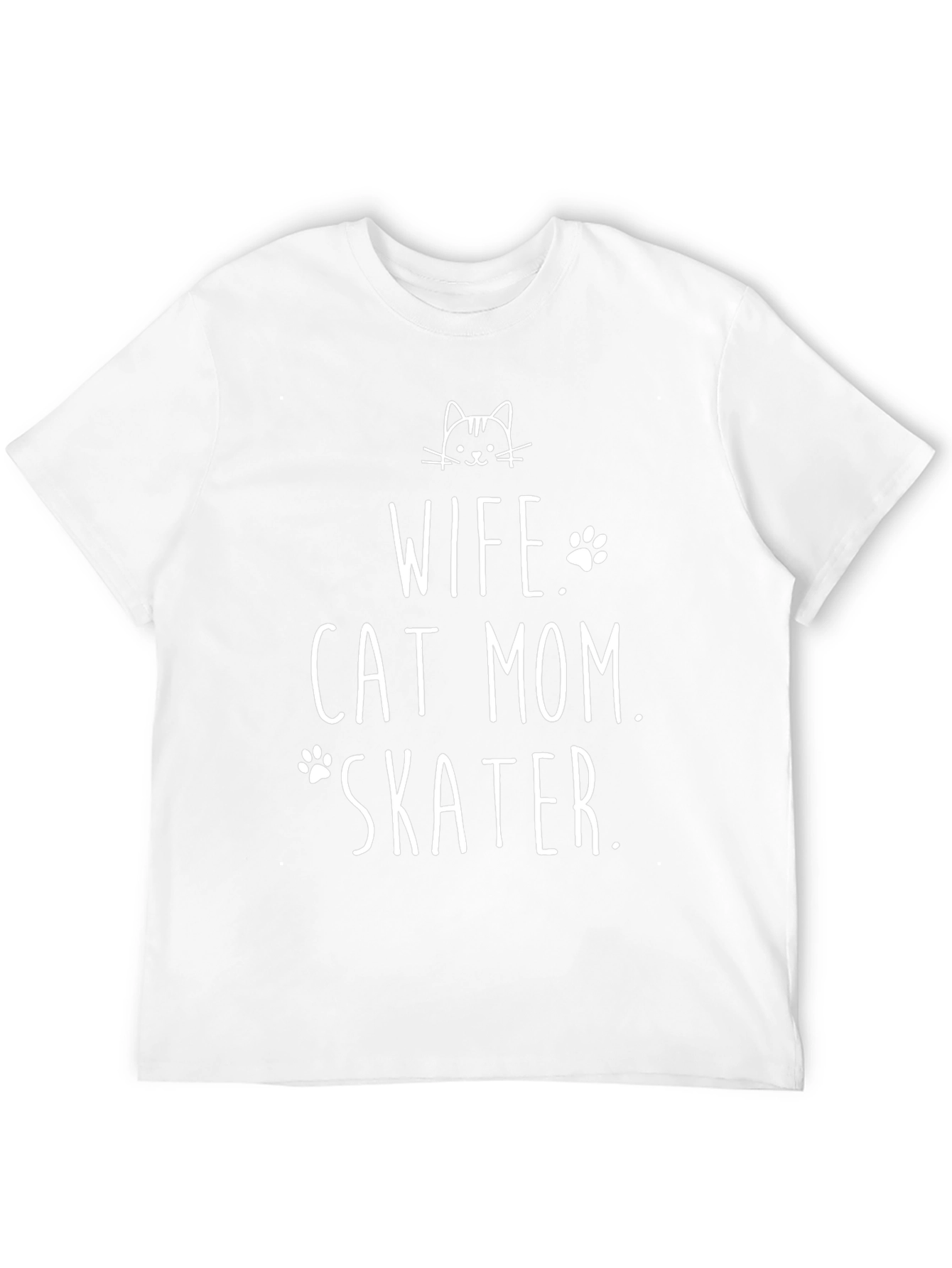 Wife Cat Mom Skater Tee