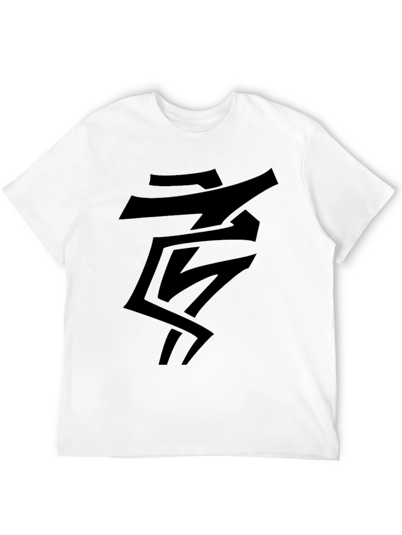 Abstract Graphic Black T-Shirt