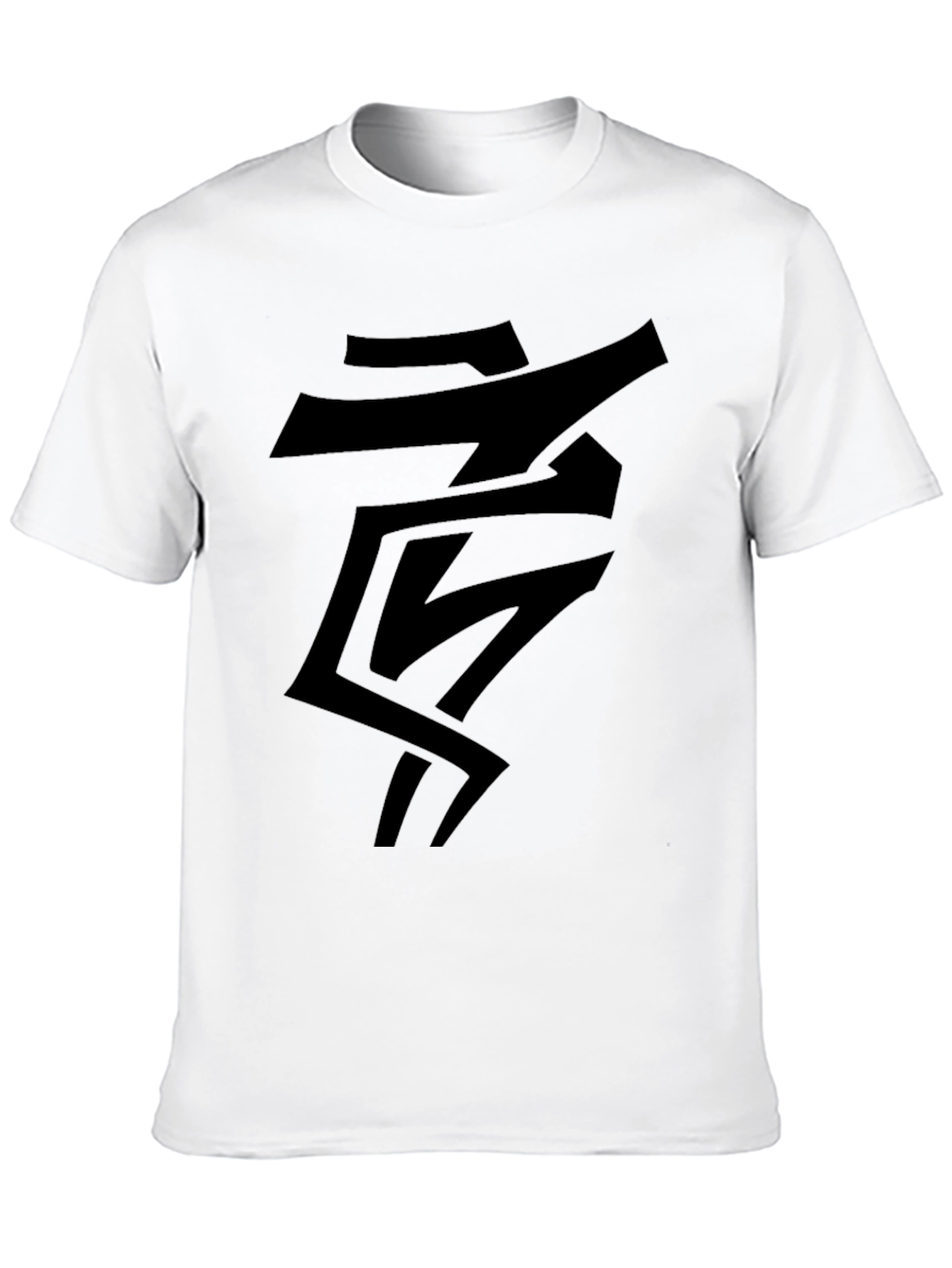 Abstract Graphic Black T-Shirt