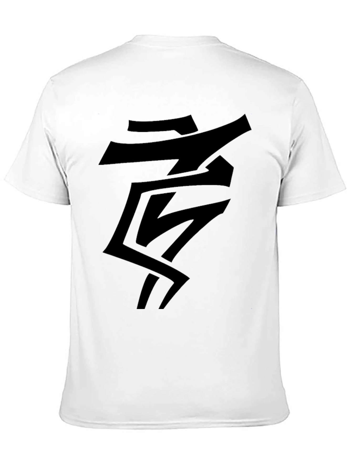 Abstract Graphic Black T-Shirt