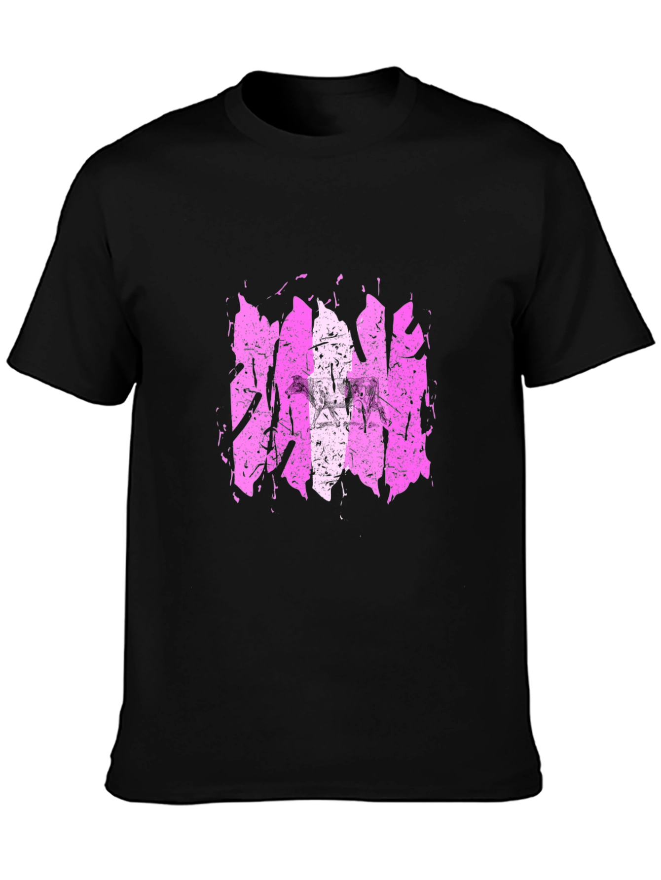 Grunge Pink Graphic Tee