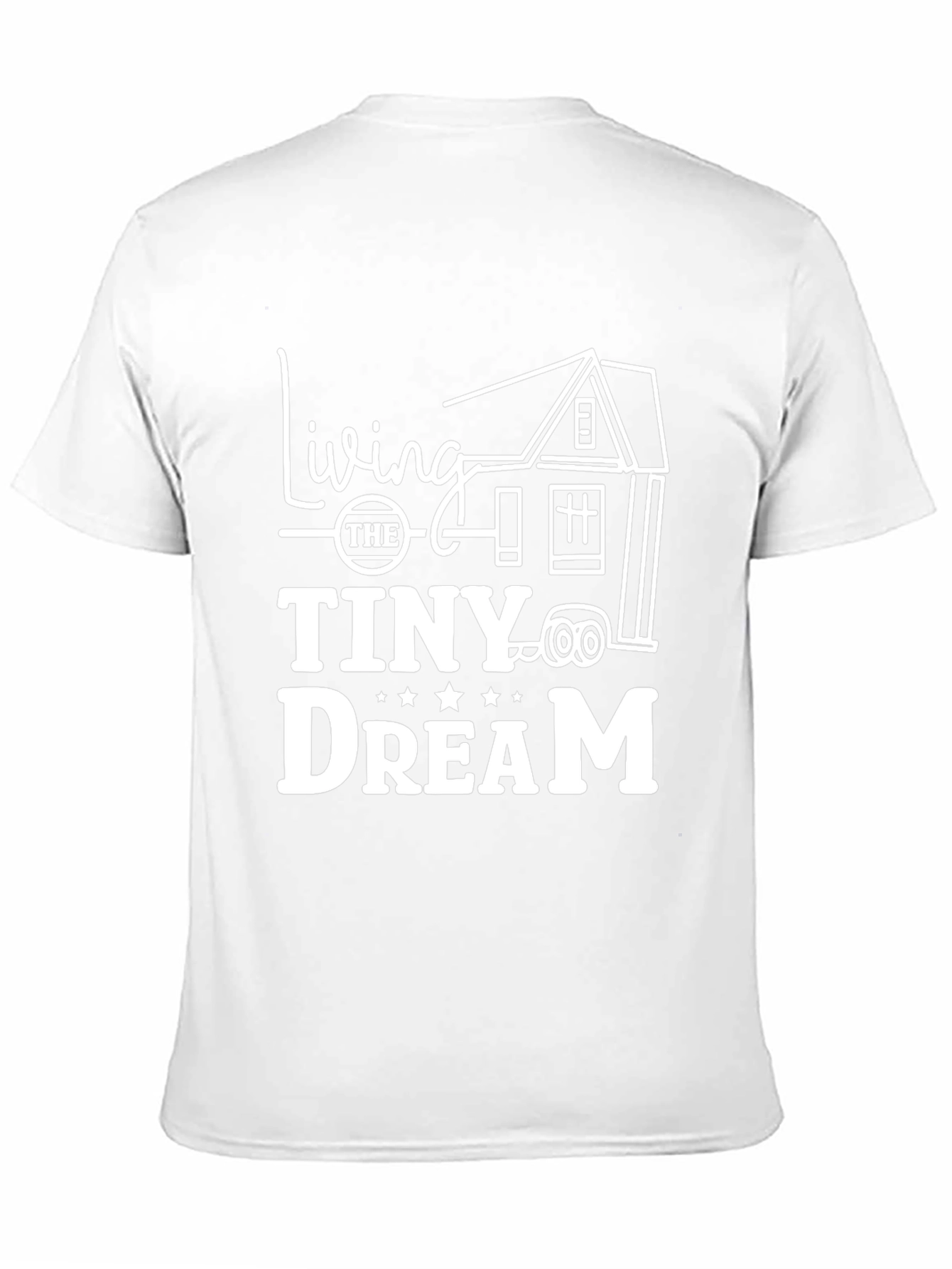 Living the Tiny Dream Black Graphic T-Shirt
