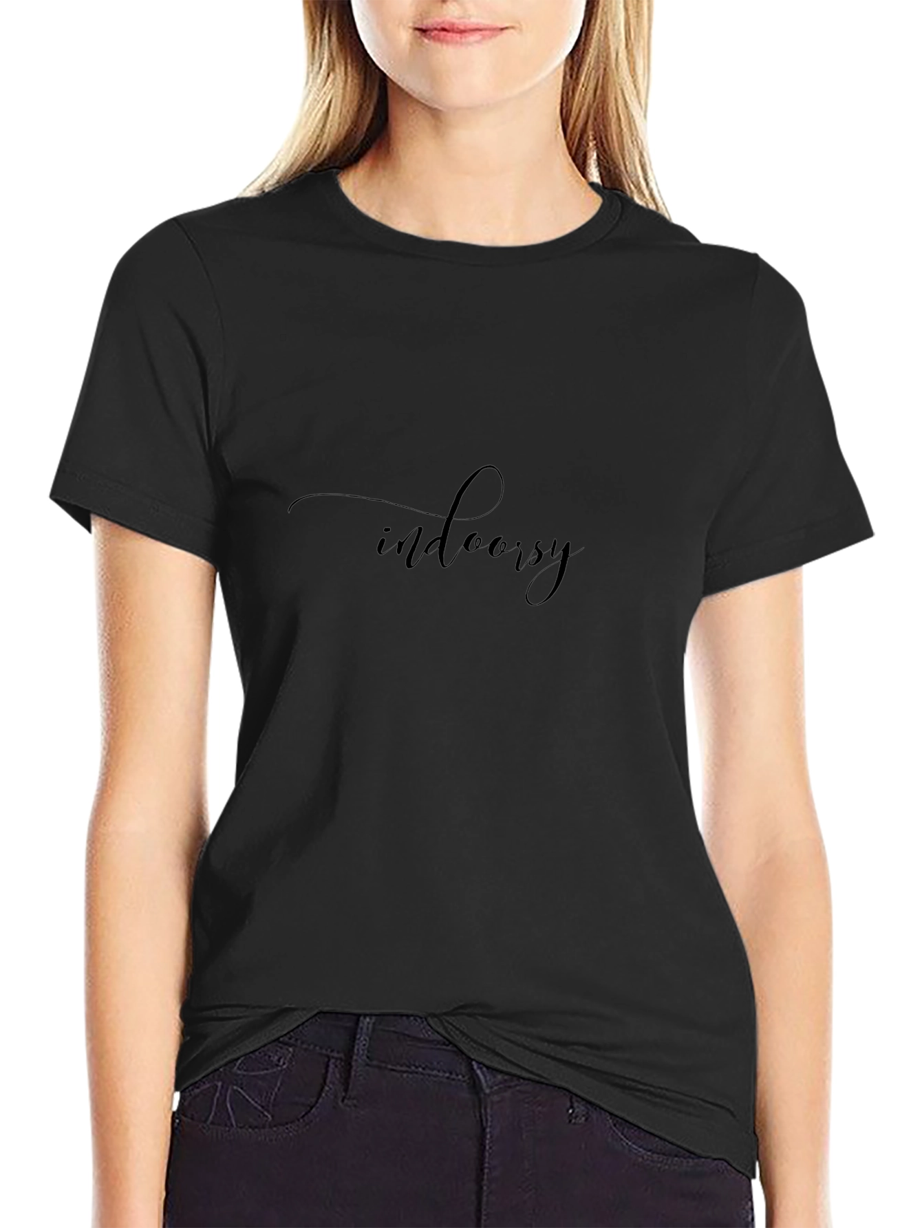Indoorsy Black T-Shirt