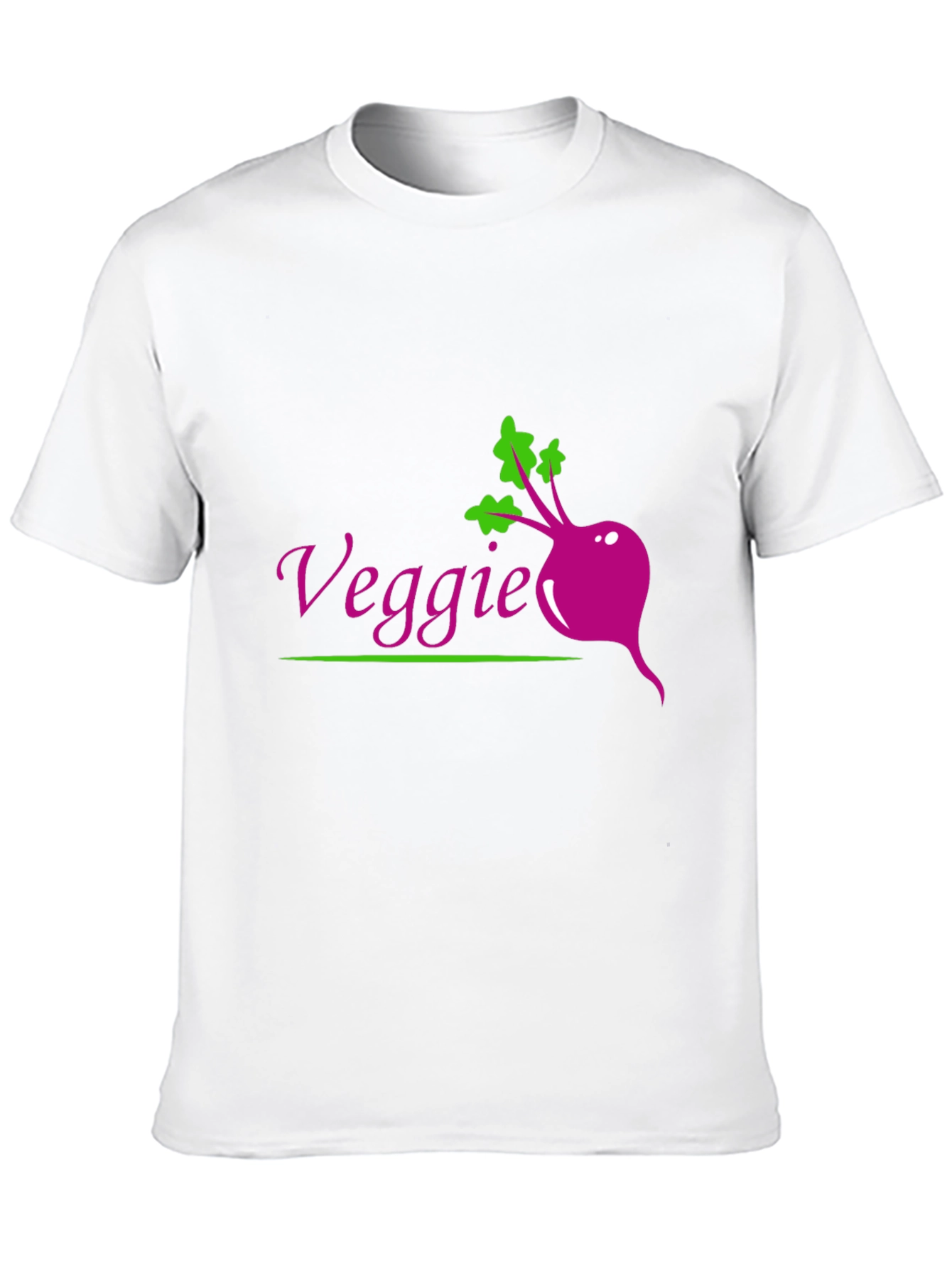 Veggie Beet Graphic Tee - Black Casual T-Shirt