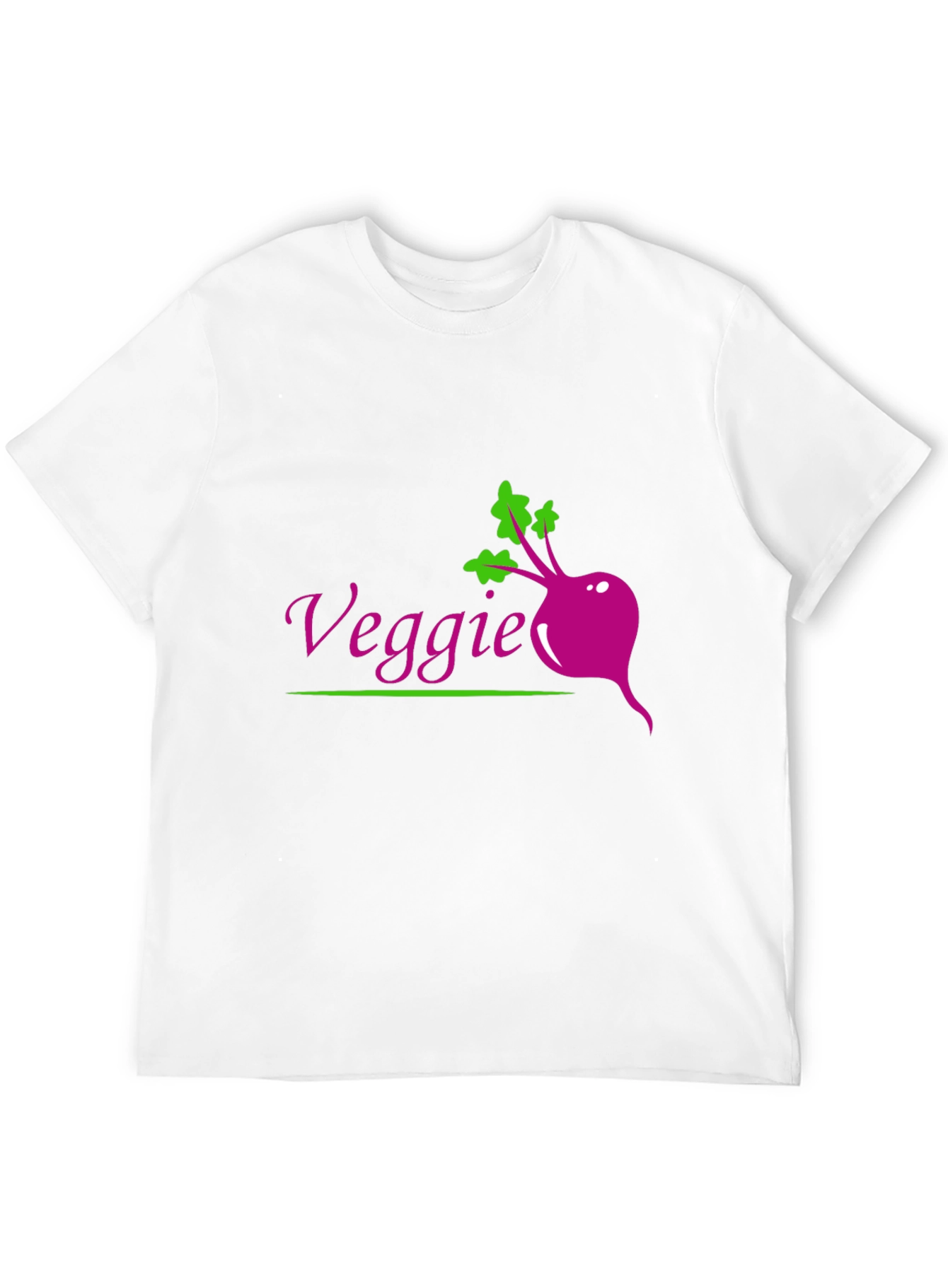 Veggie Beet Graphic Tee - Black Casual T-Shirt