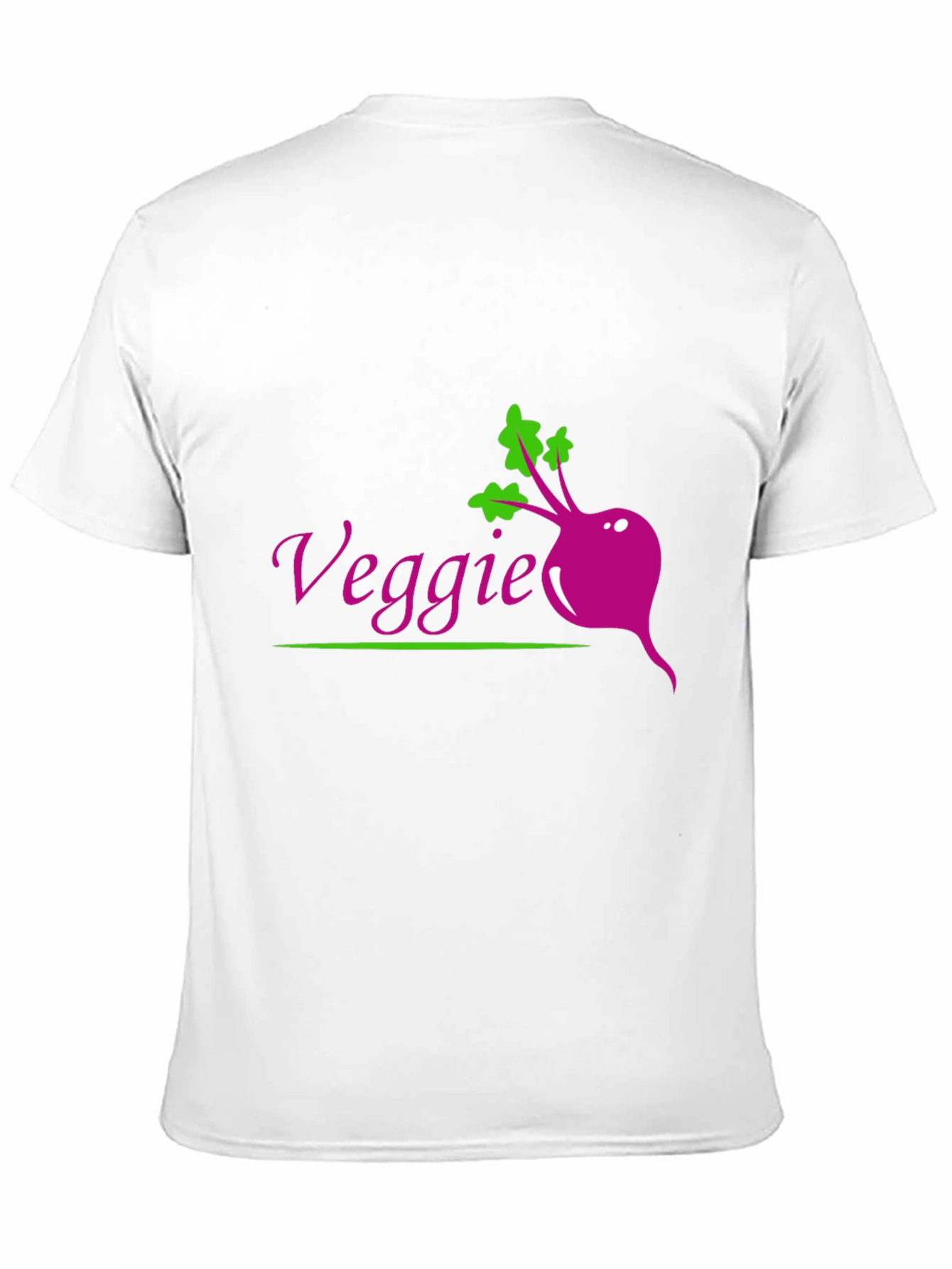 Veggie Beet Graphic Tee - Black Casual T-Shirt