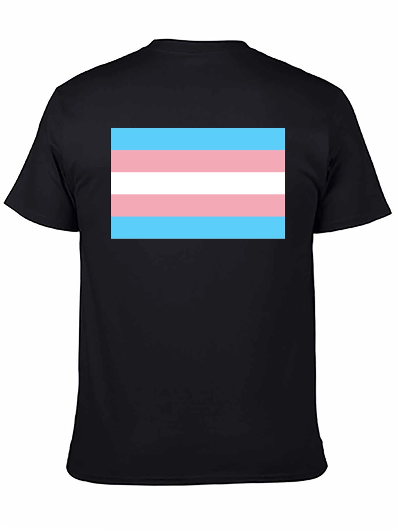 Transgender Pride Flag T-Shirt - Black Unisex Tee