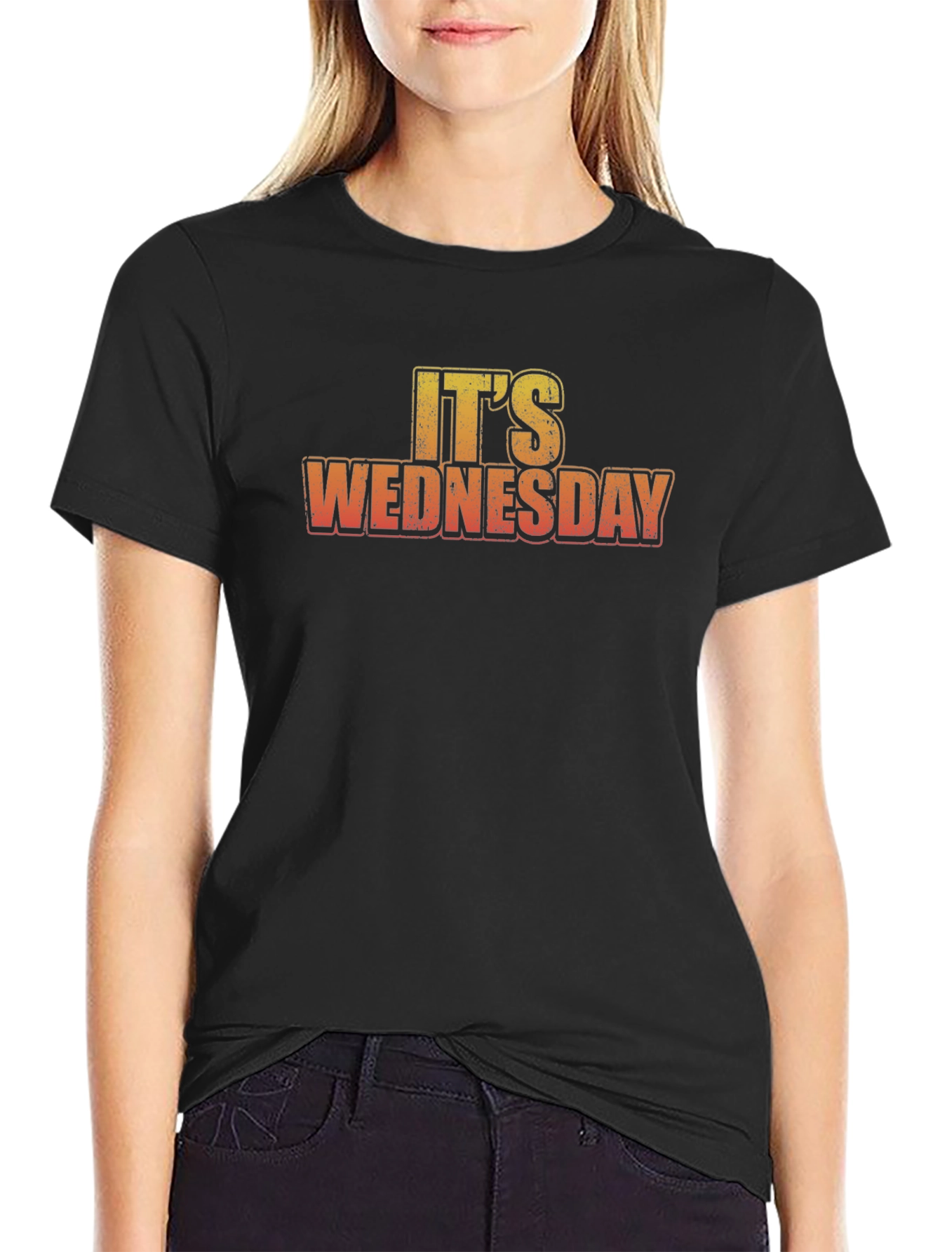 Its Wednesday Black Graphic Tee