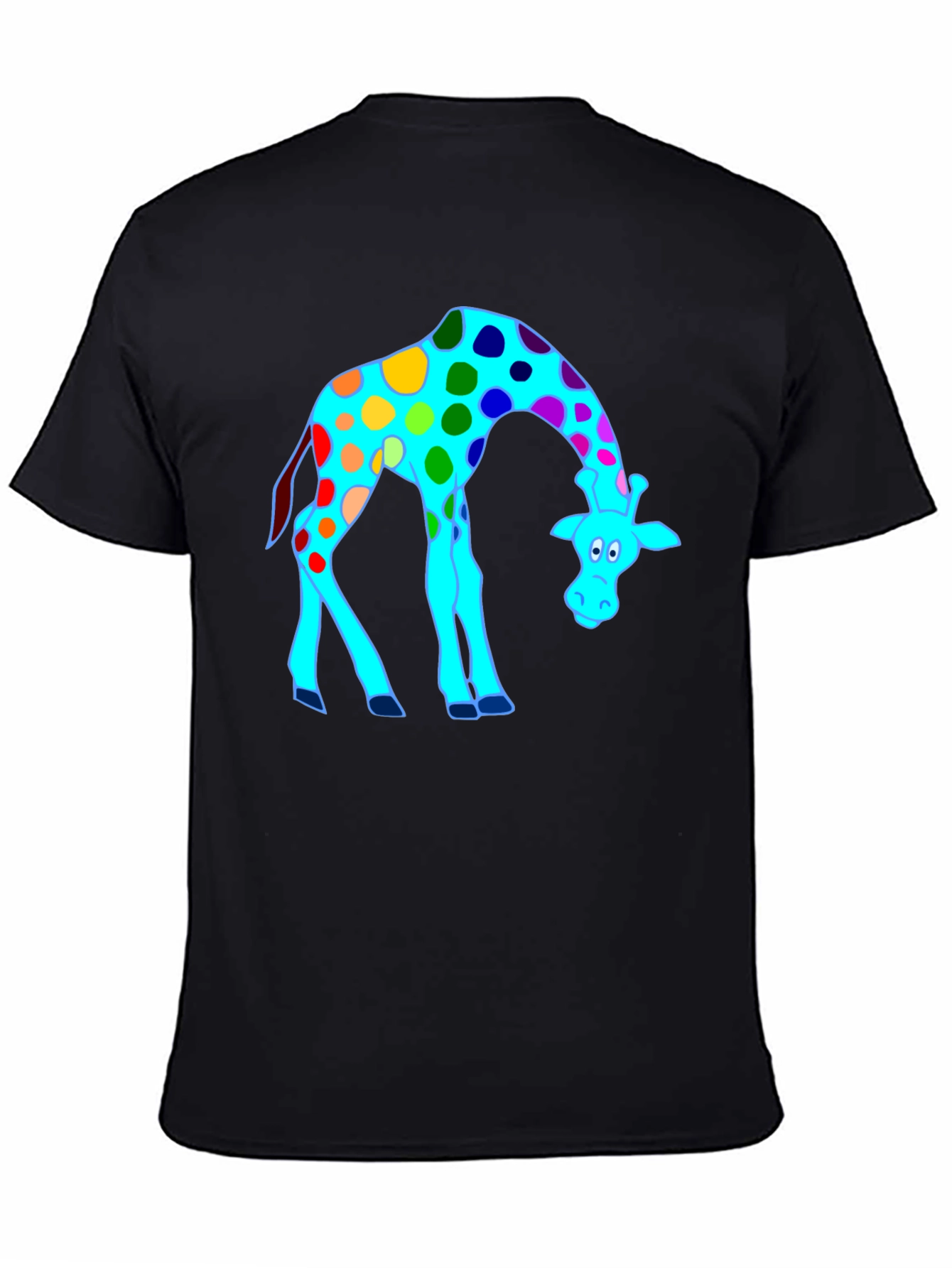 Funky Giraffe Black T-Shirt