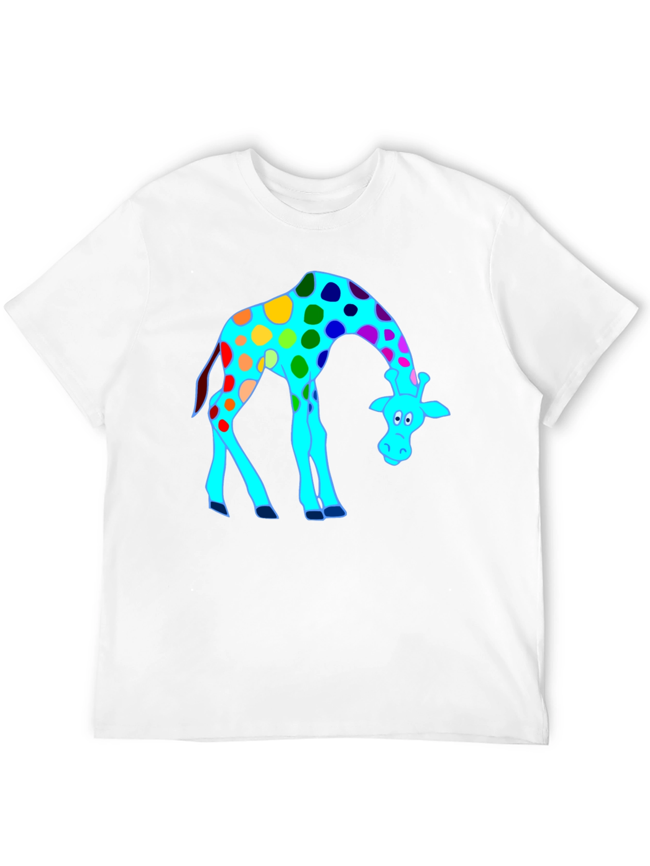 Funky Giraffe Black T-Shirt