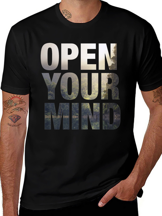 Open Your Mind Graphic Tee - Nature Inspired Design