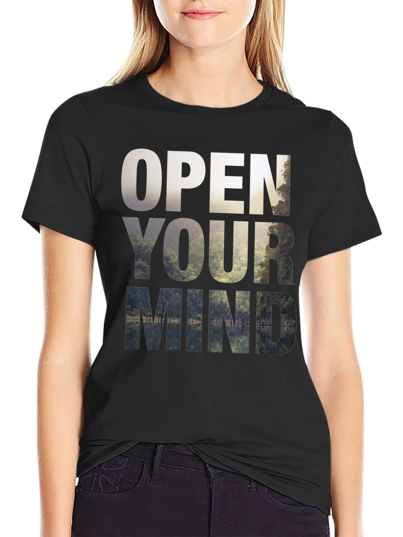 Open Your Mind Graphic Tee - Nature Inspired Design