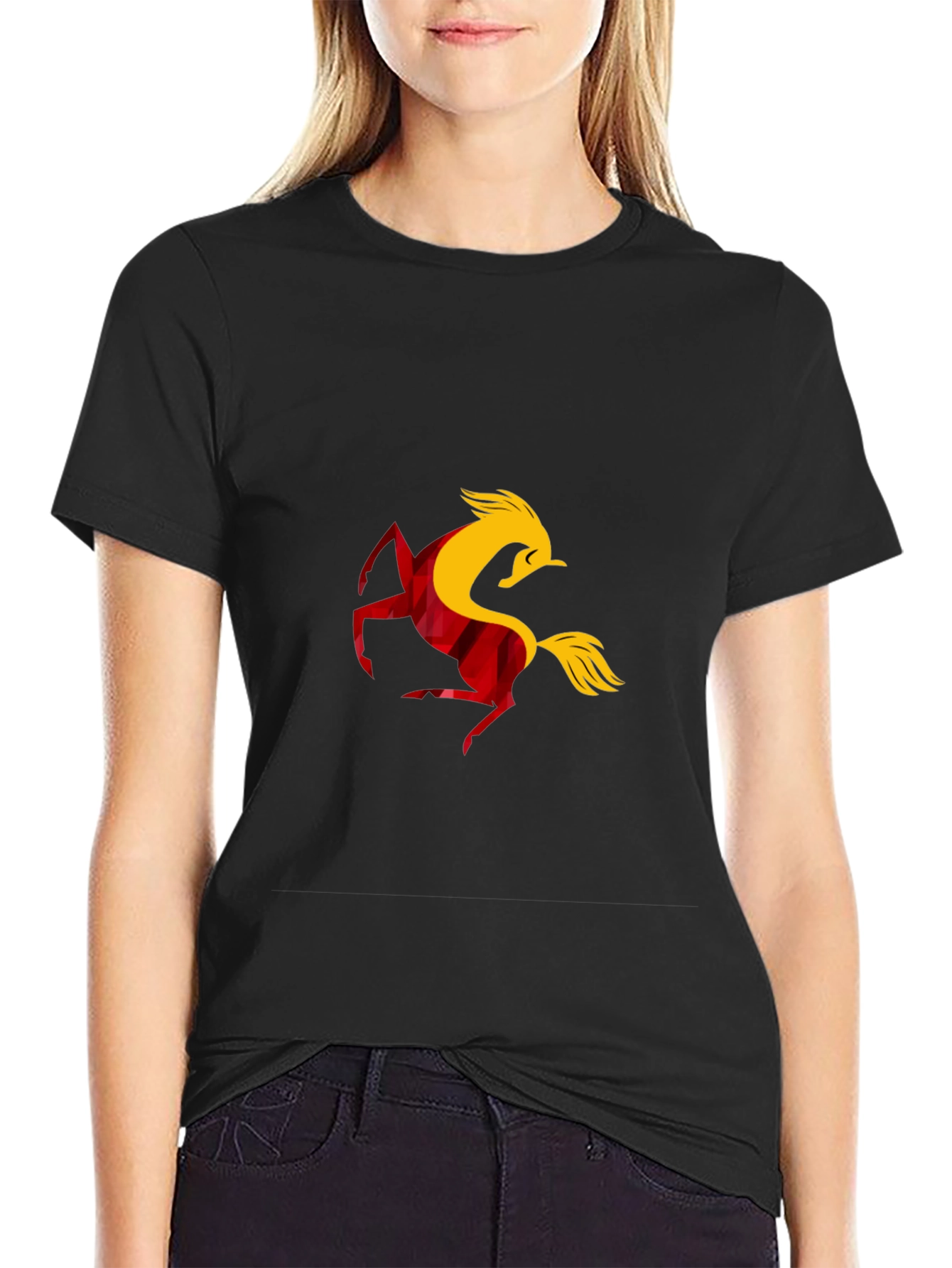 Bold Horse Graphic Tee - Black