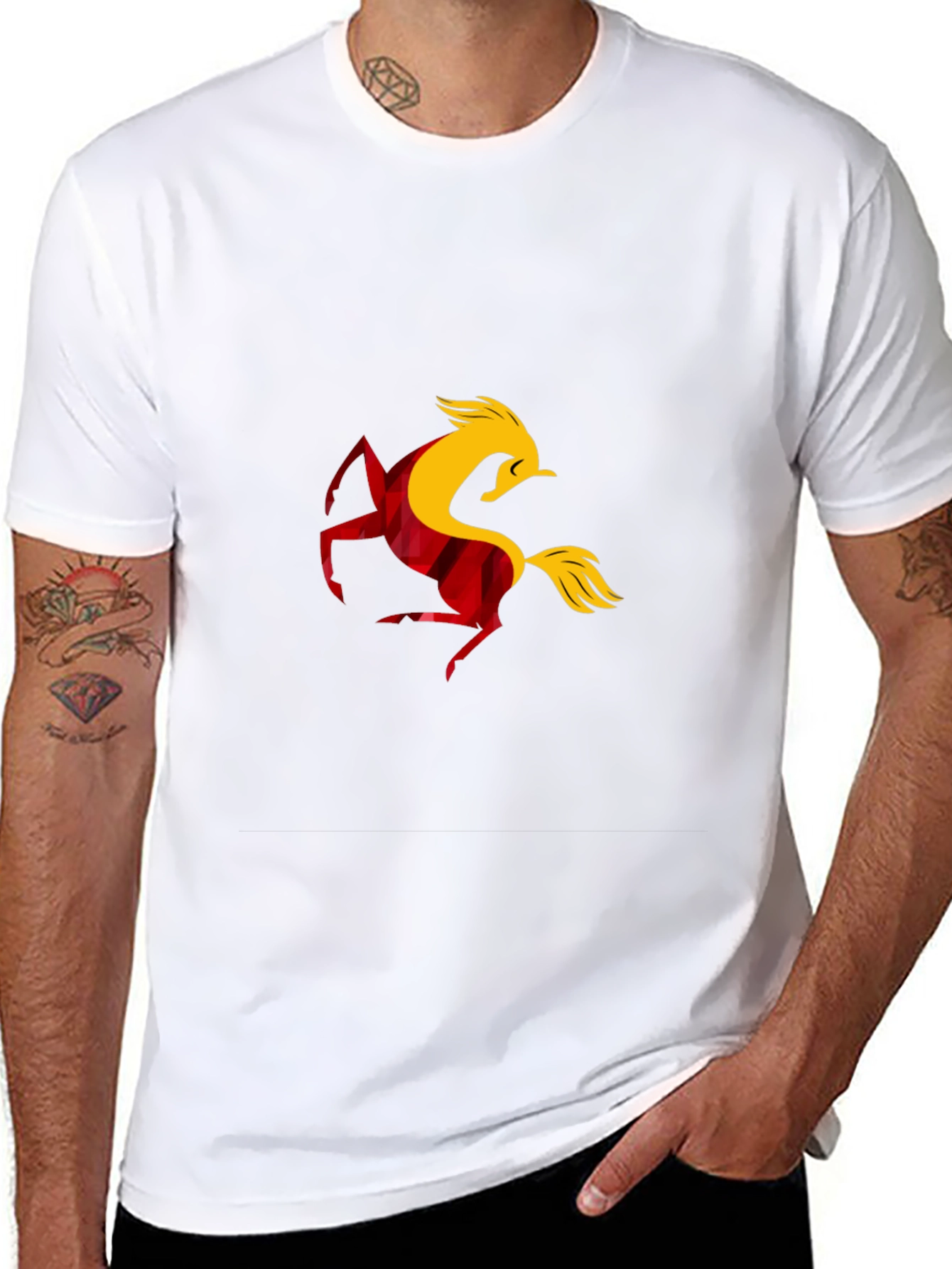Bold Horse Graphic Tee - Black