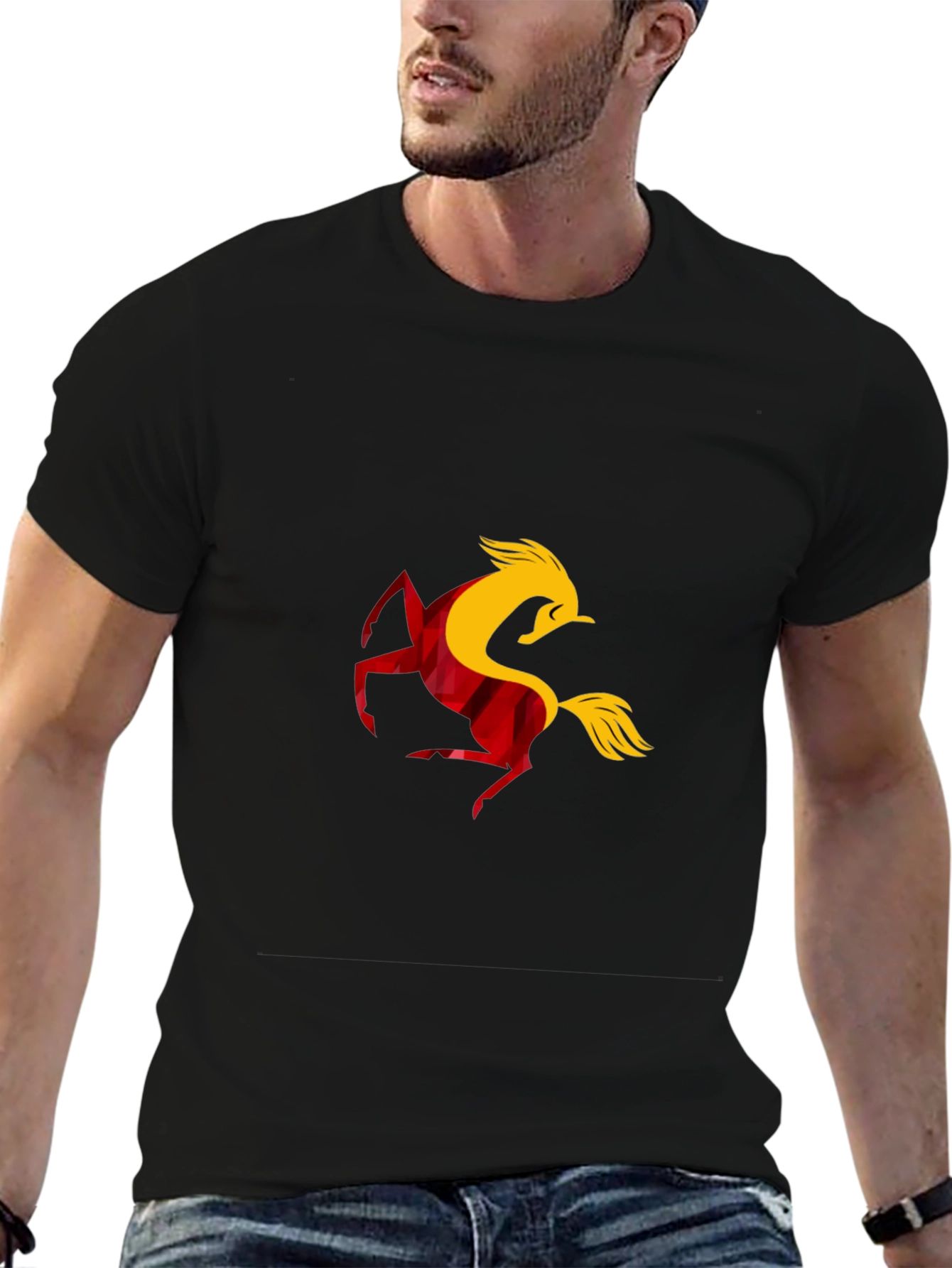 Bold Horse Graphic Tee - Black