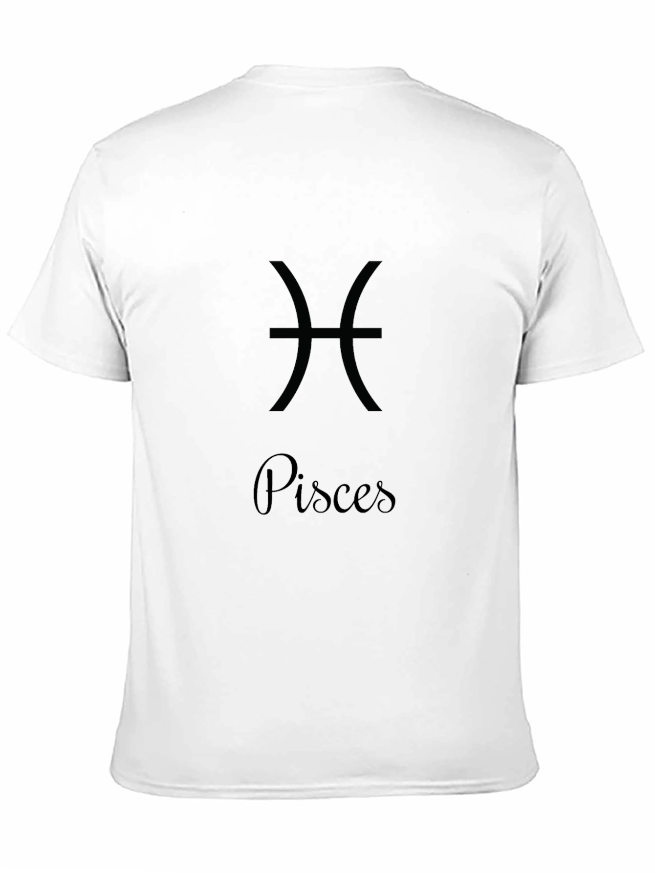 Pisces Zodiac Sign Black T-Shirt