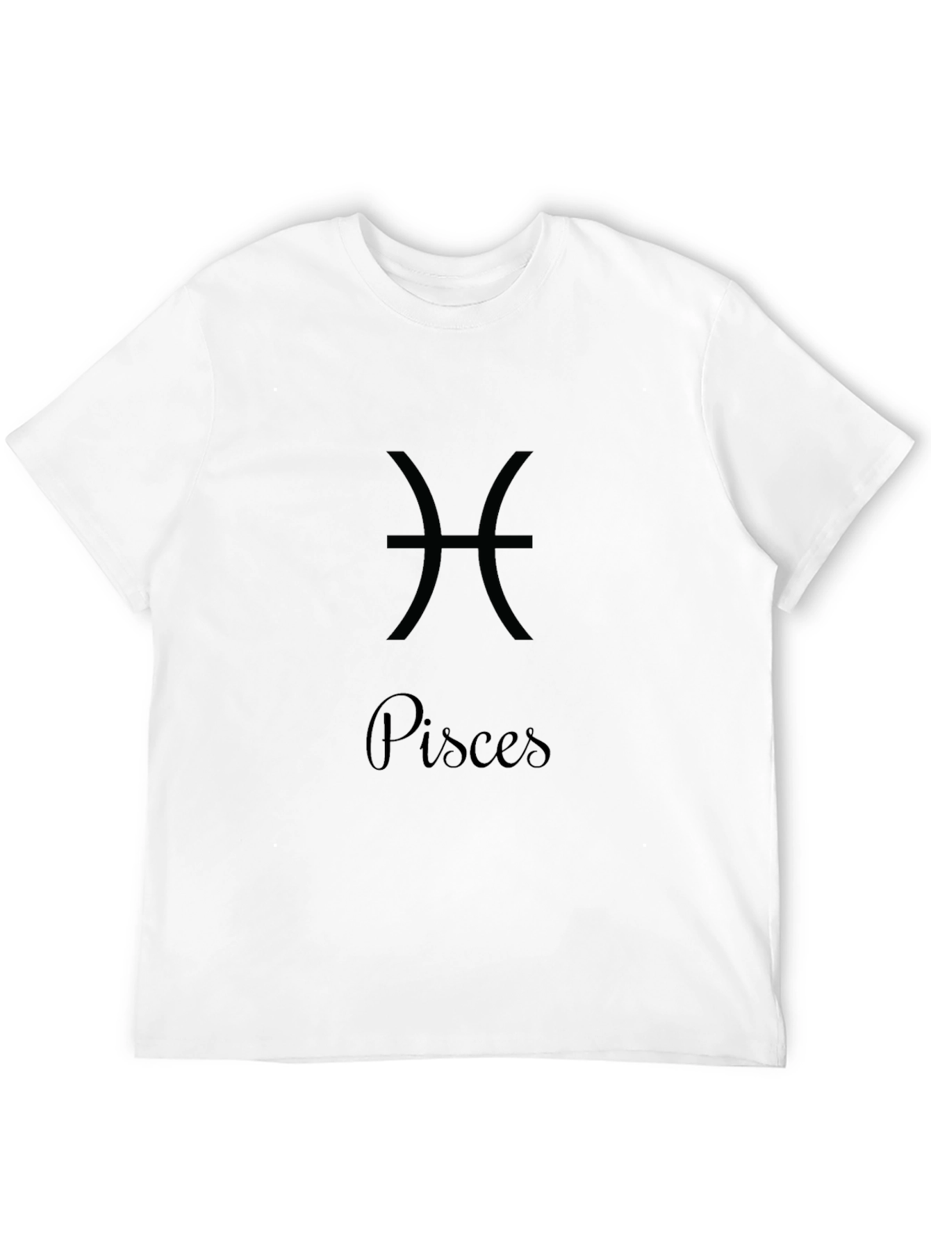 Pisces Zodiac Sign Black T-Shirt
