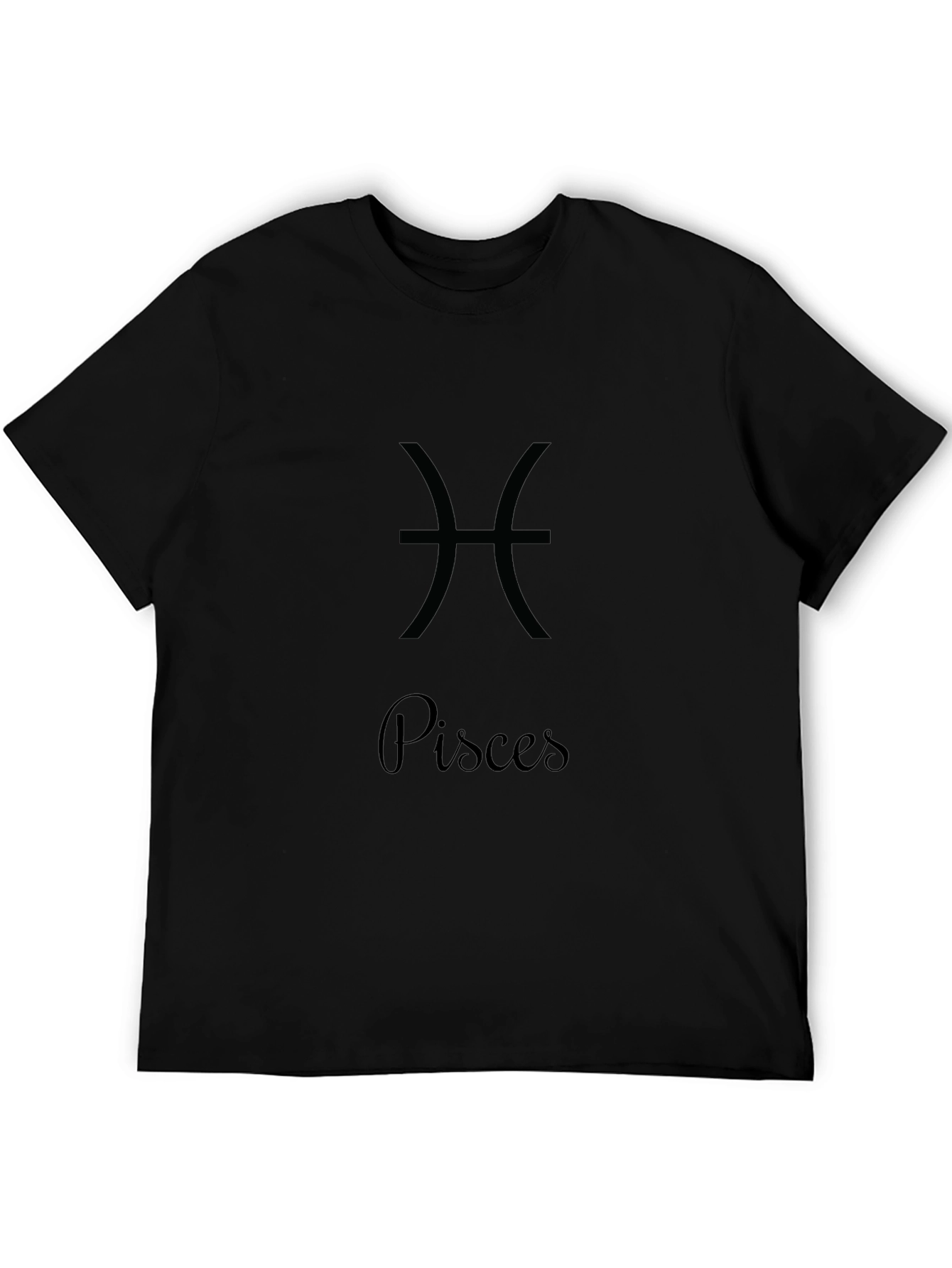 Pisces Zodiac Sign Black T-Shirt
