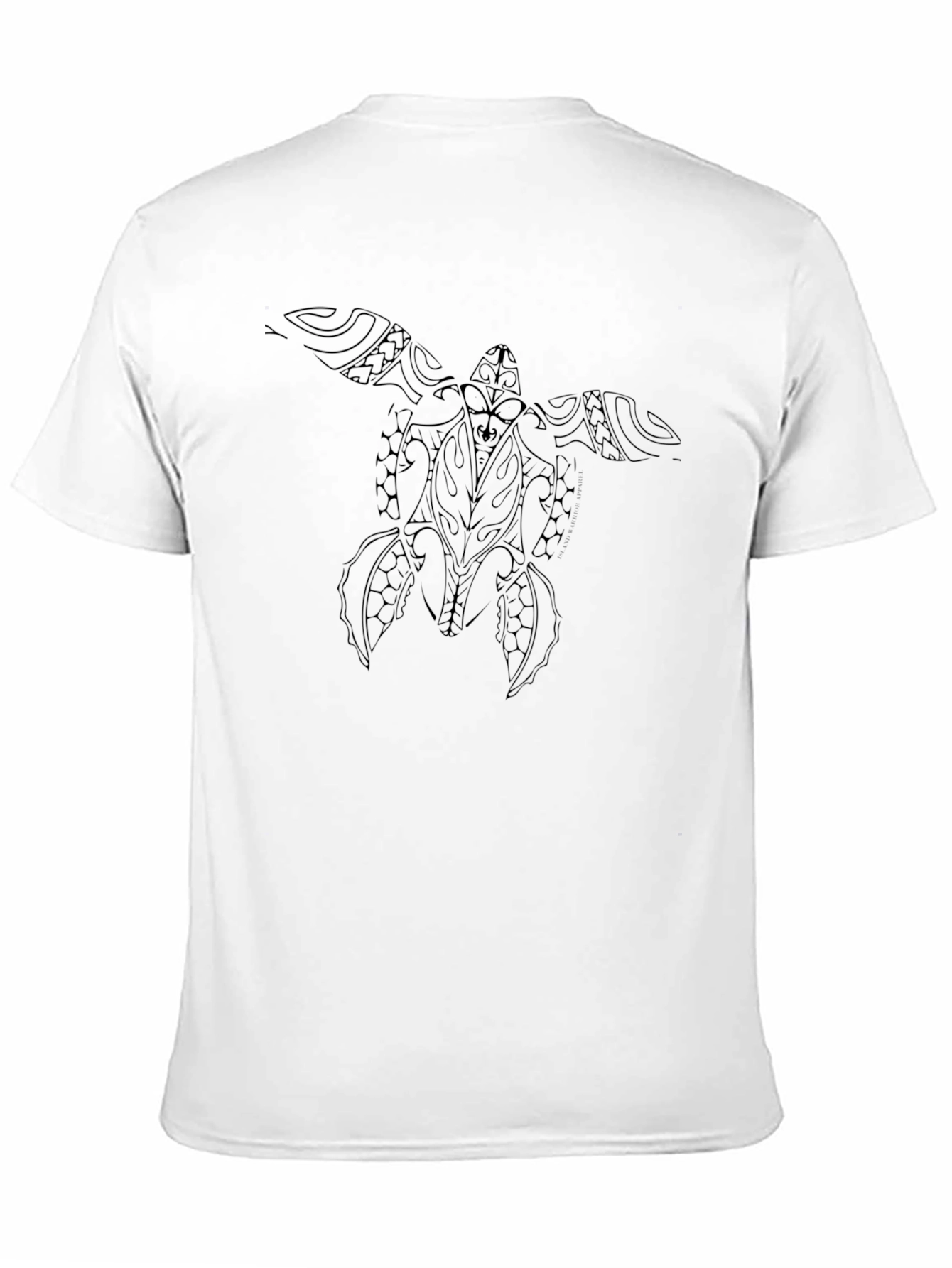 Tribal Turtle Graphic Tee - Classic Black