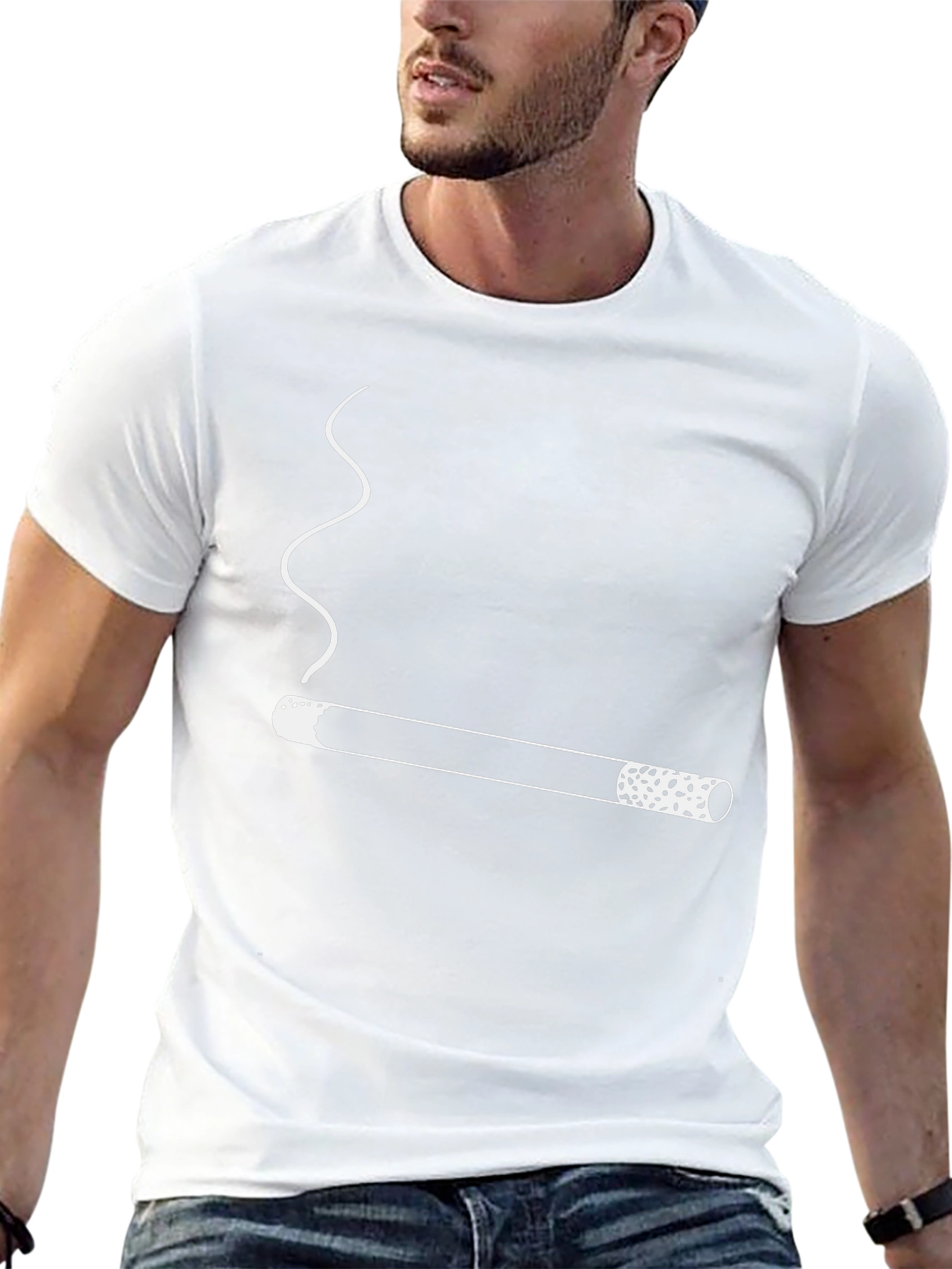 Cigarette Graphic Tee - Black T-Shirt