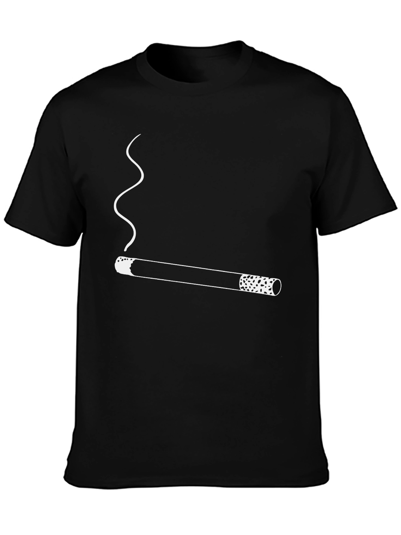 Cigarette Graphic Tee - Black T-Shirt
