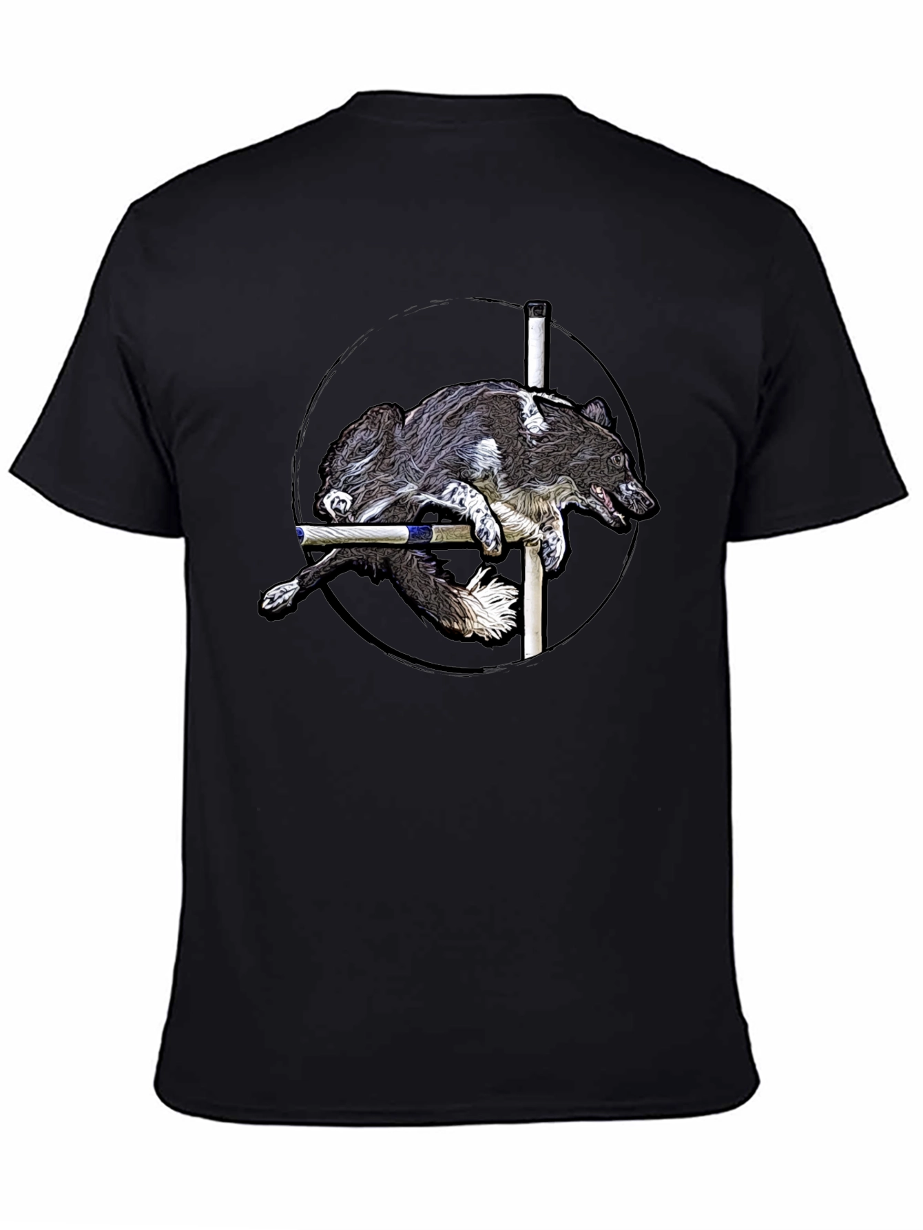 Dog Agility T-Shirt - Jumping Dog Graphic Tee